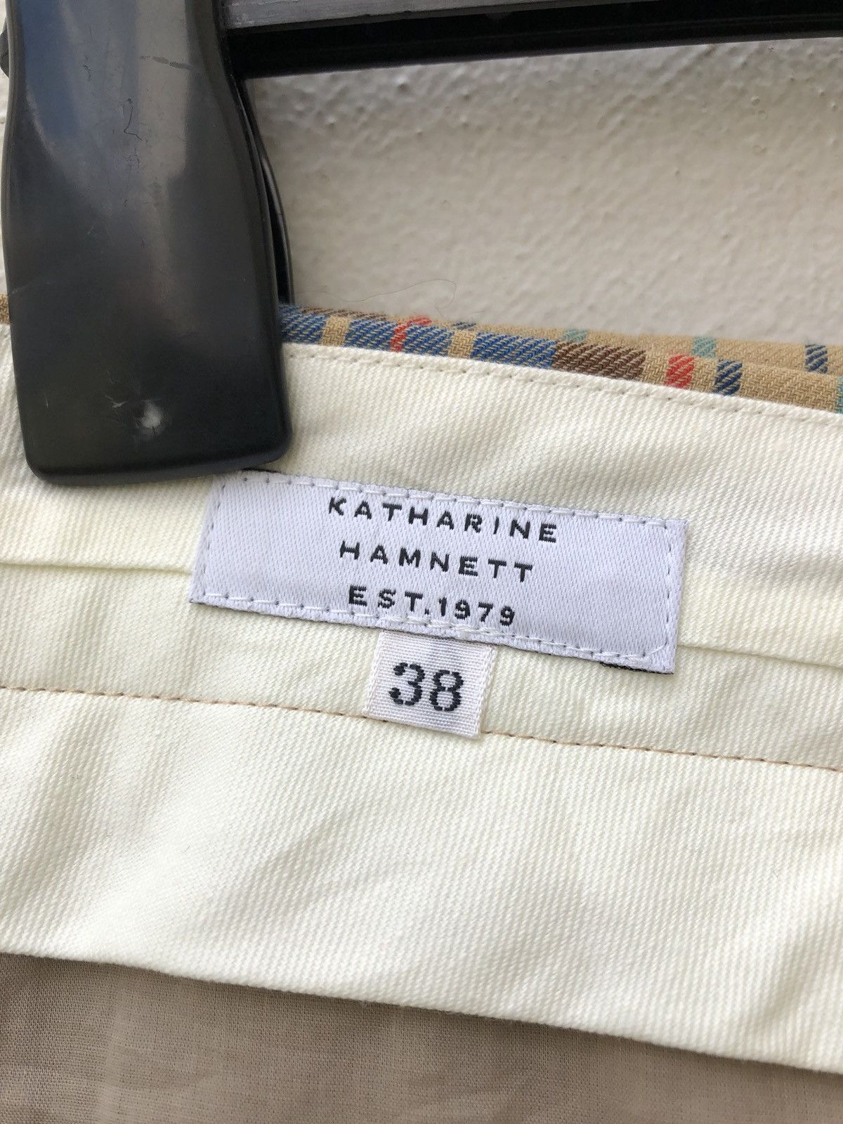 Katharine Hamnett London KH Made in Japan Checkered Wool Blend Trouser Size US 30 / EU 46 - 13 Thumbnail