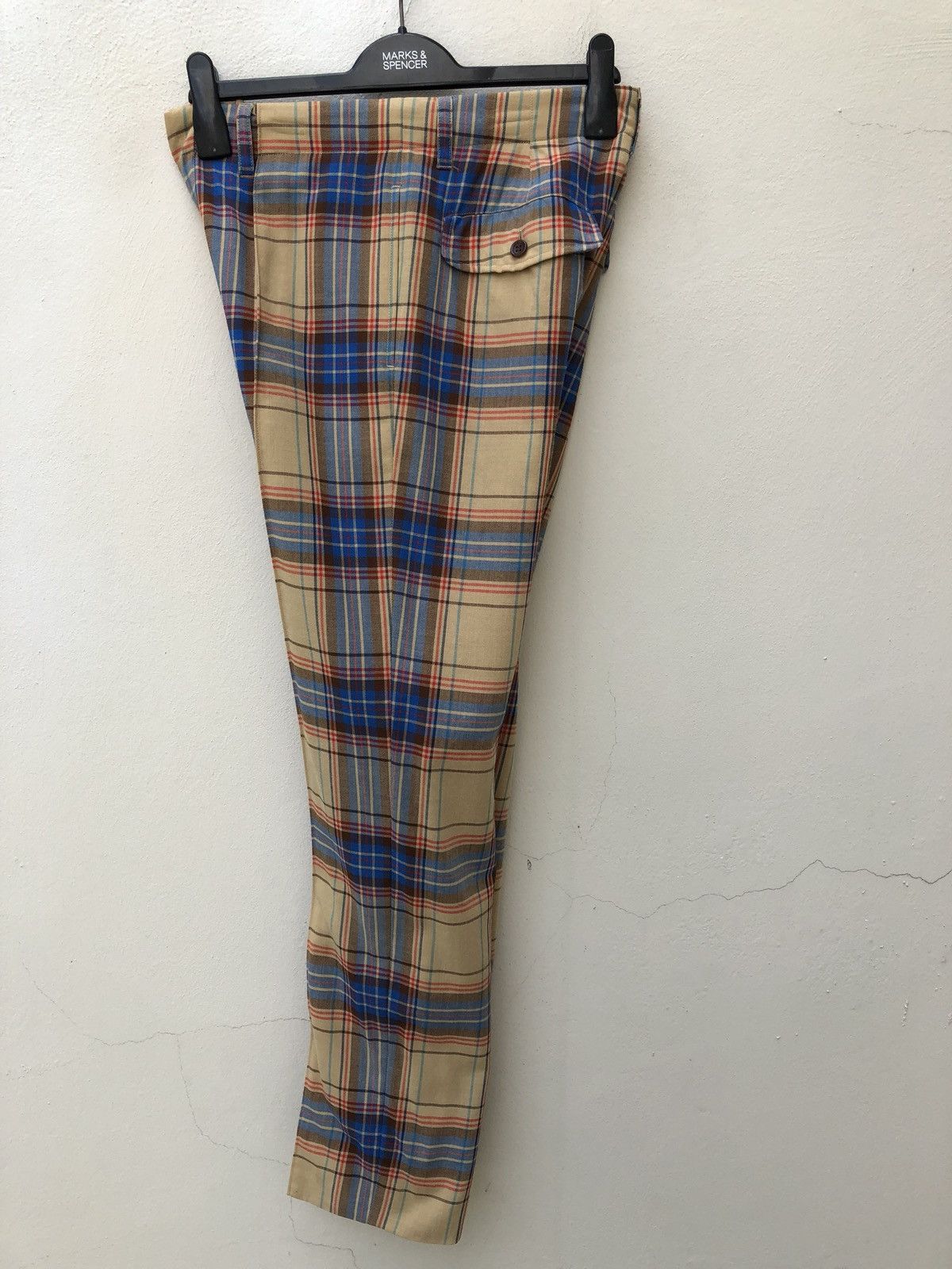 Katharine Hamnett London KH Made in Japan Checkered Wool Blend Trouser Size US 30 / EU 46 - 9 Thumbnail