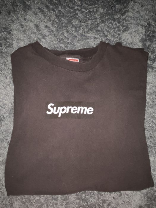 Supreme 2003 Brown on Brown final box logo tee VERY RARE Grailed