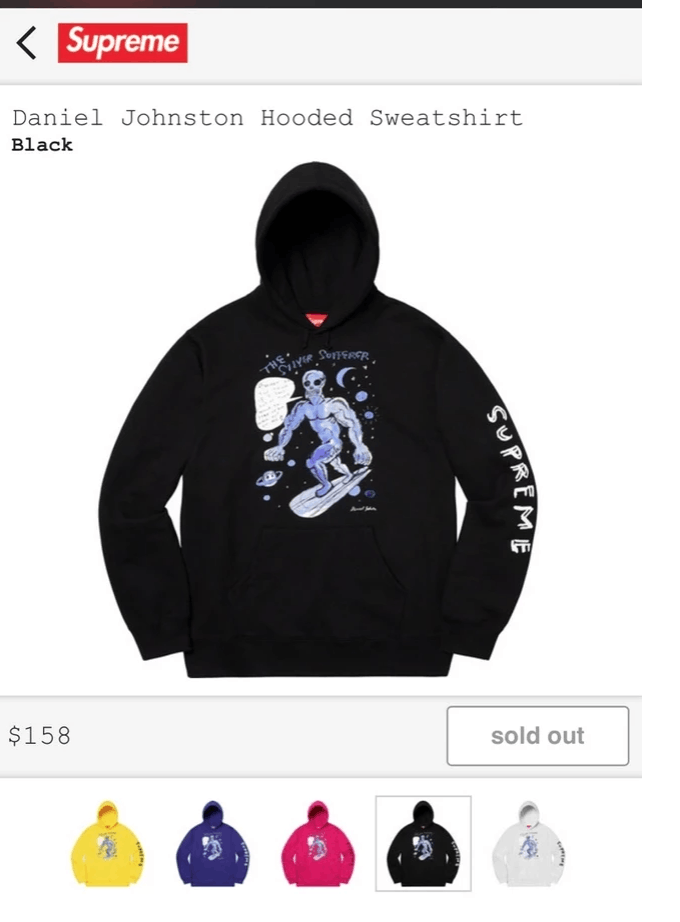 Supreme Daniel Johnston Hoodie | Grailed