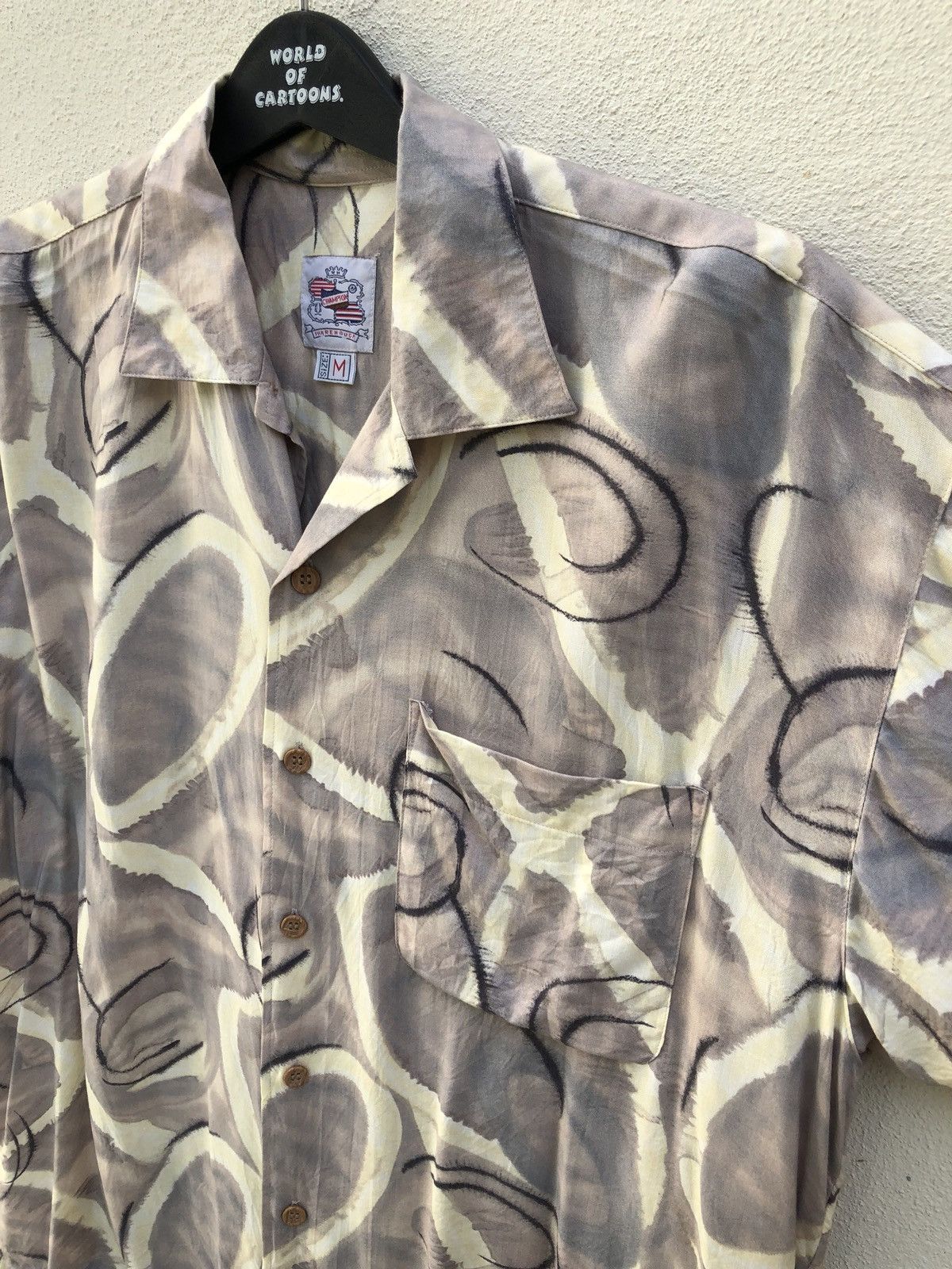 Warehouse Japan Brand Warehouse Abstract Pattern Hawaiian Rayon Size US M / EU 48-50 / 2 - 3 Thumbnail