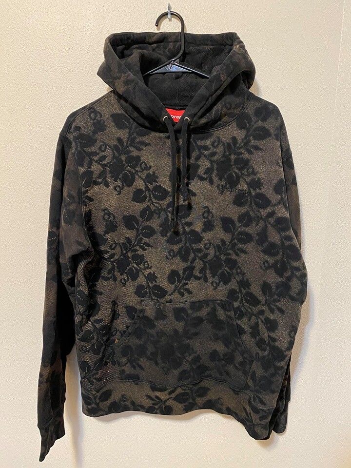 Supreme Bleached Lace Hoodie | Grailed