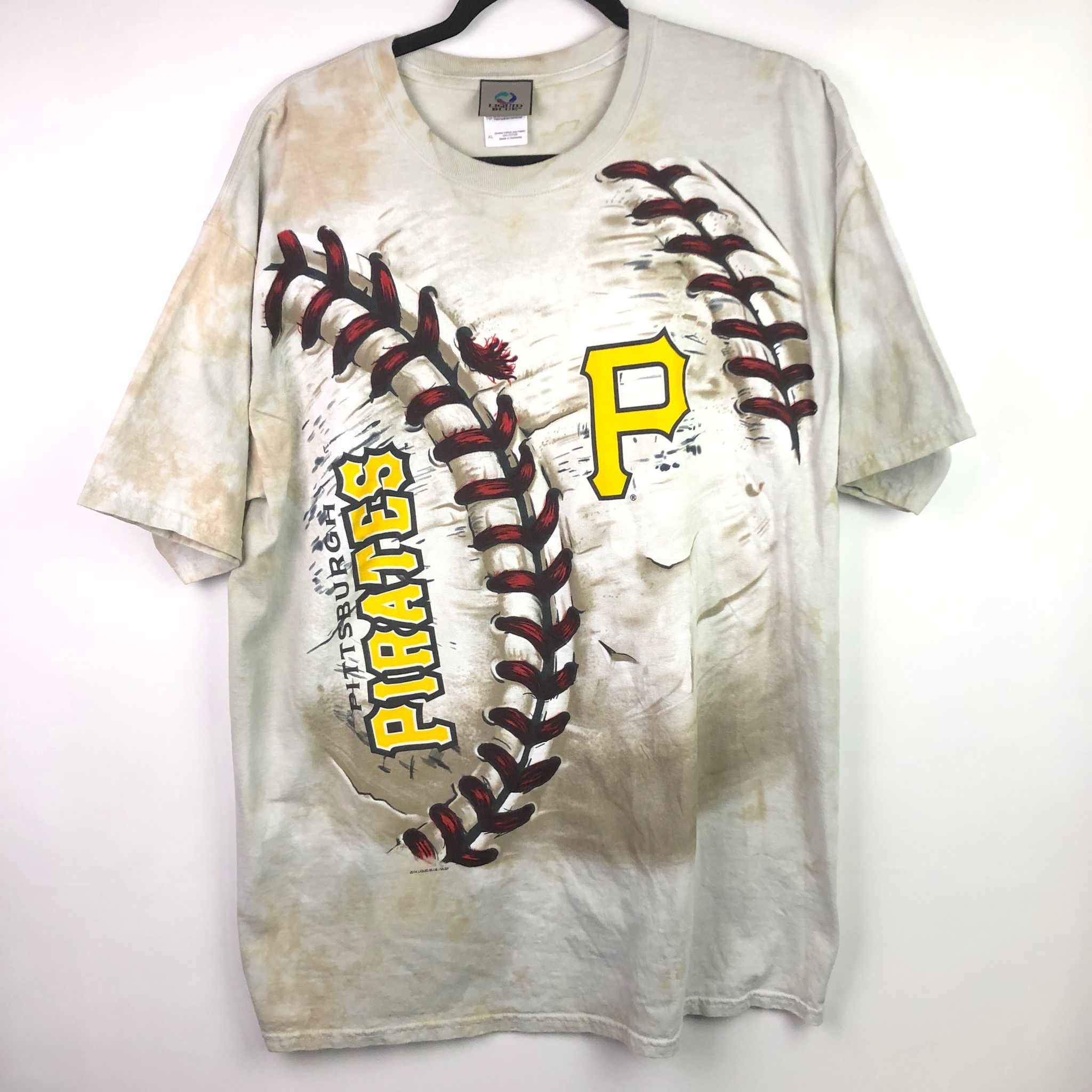MLB Liquid Blue Pittsburgh Pirates Tie Dye T Shirt Baseball MLB
