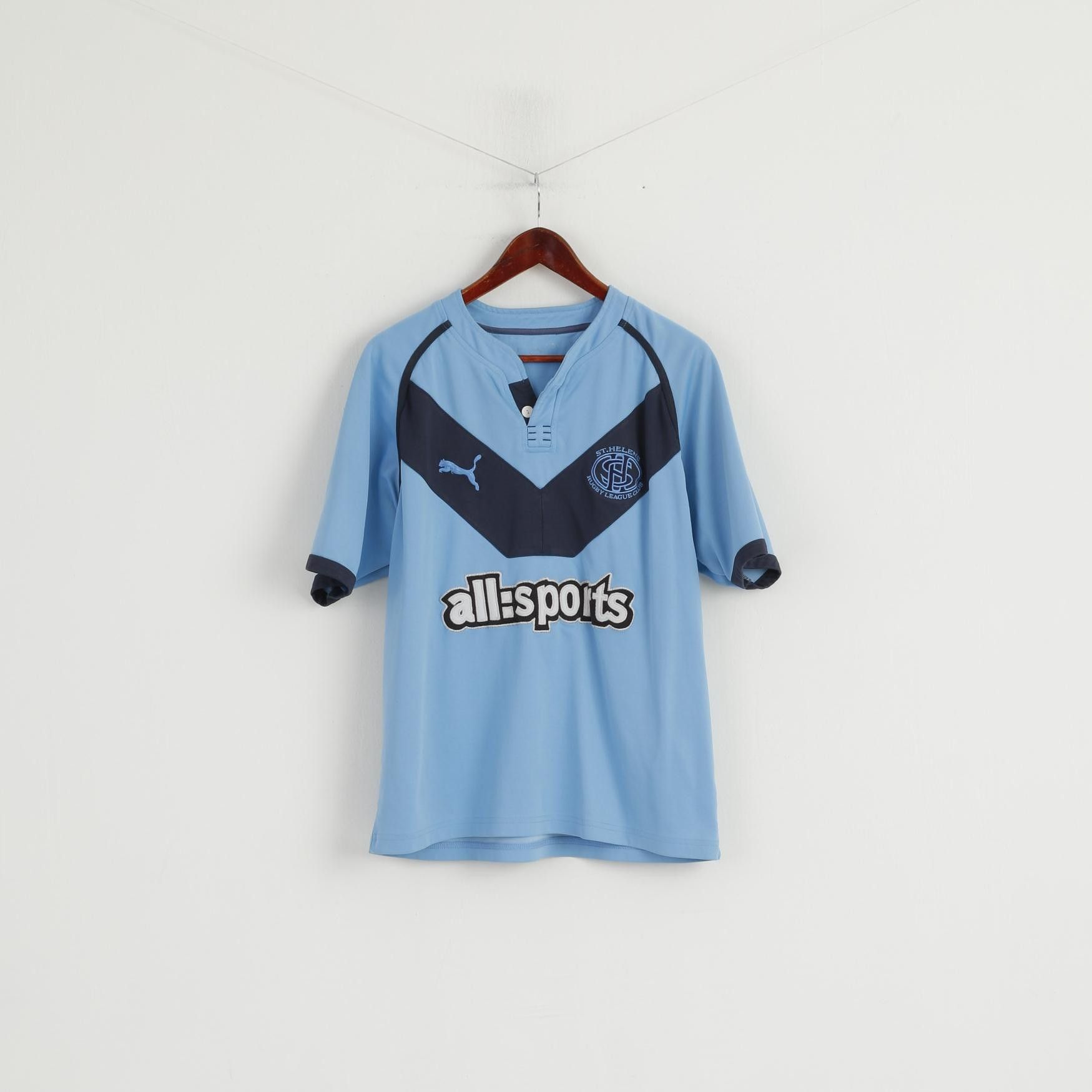 Puma Puma Men M Shirt Blue St. Helens Rugby League 5479 Size US M / EU 48-50 / 2 - 1 Thumbnail