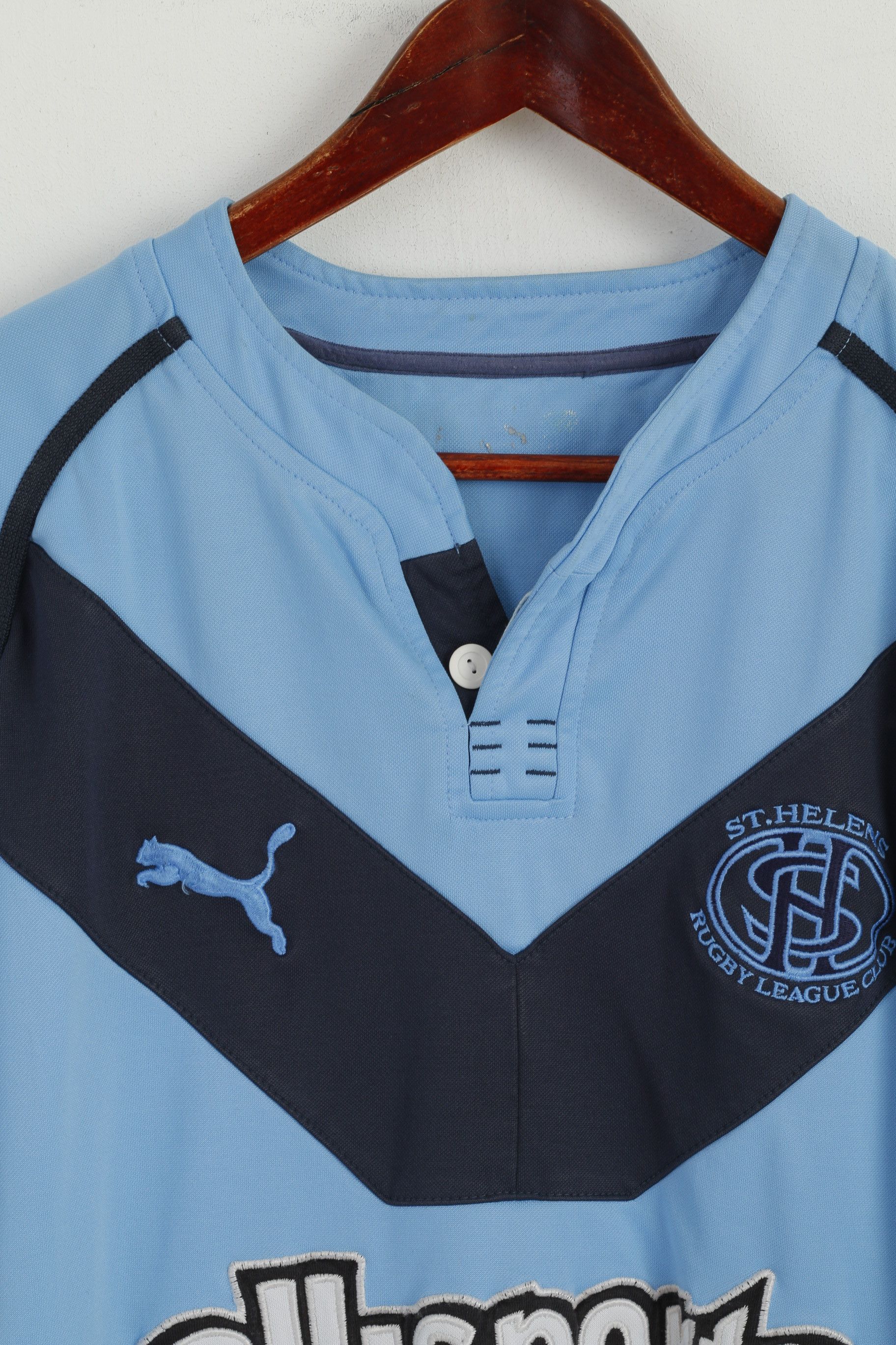 Puma Puma Men M Shirt Blue St. Helens Rugby League 5479 Size US M / EU 48-50 / 2 - 2 Thumbnail