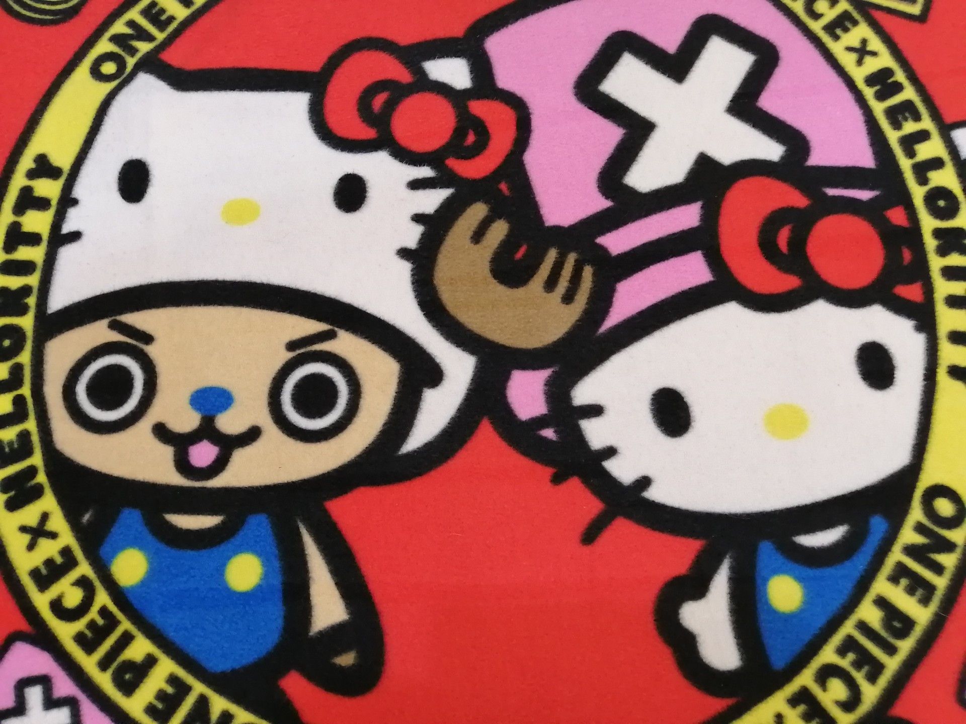 One Piece ️ONE PIECE x HELLO KITTY ️ Rare Collab. Mini Body Blanket