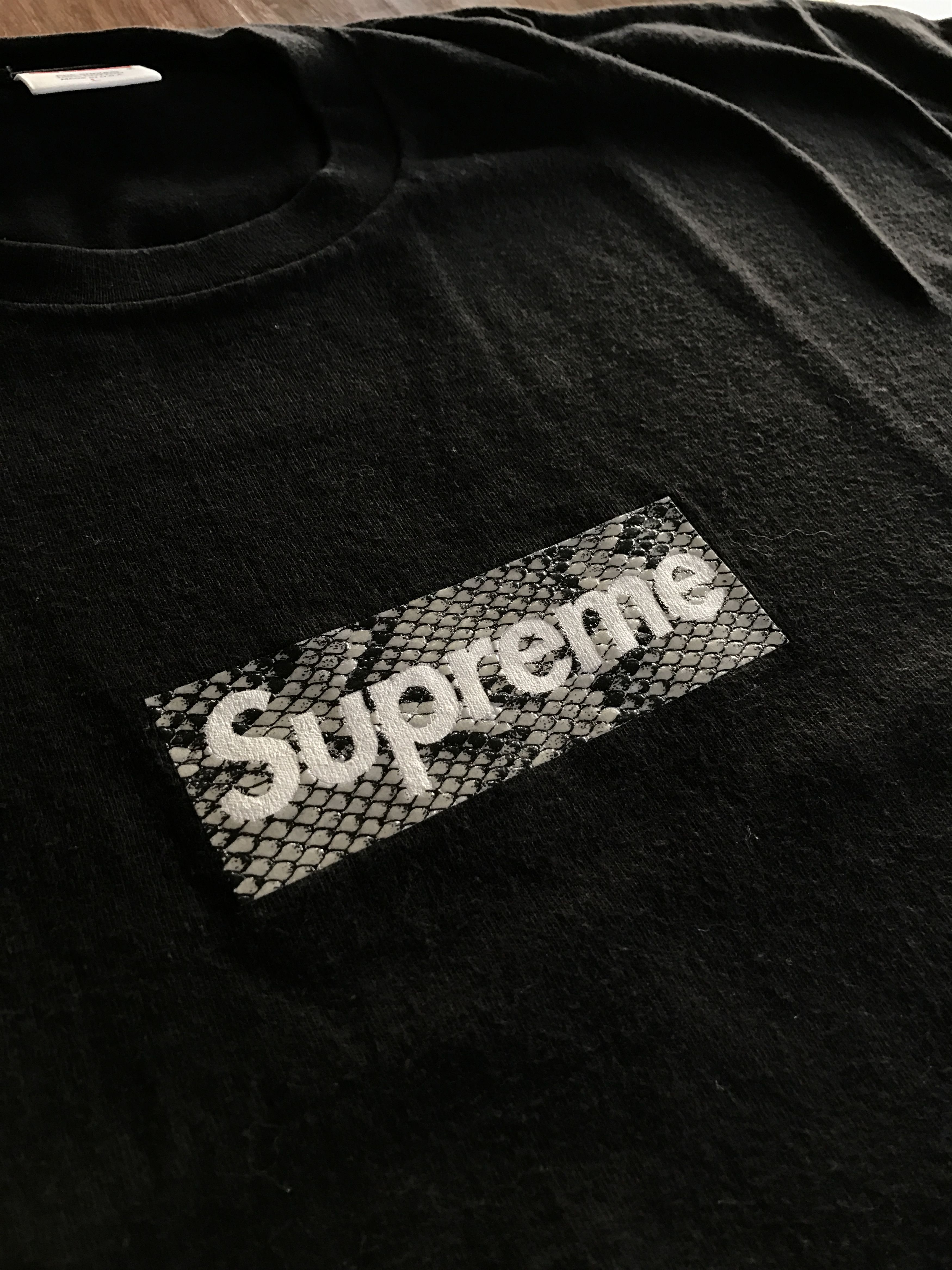 Supreme Snakeskin Box Logo Tee | Grailed