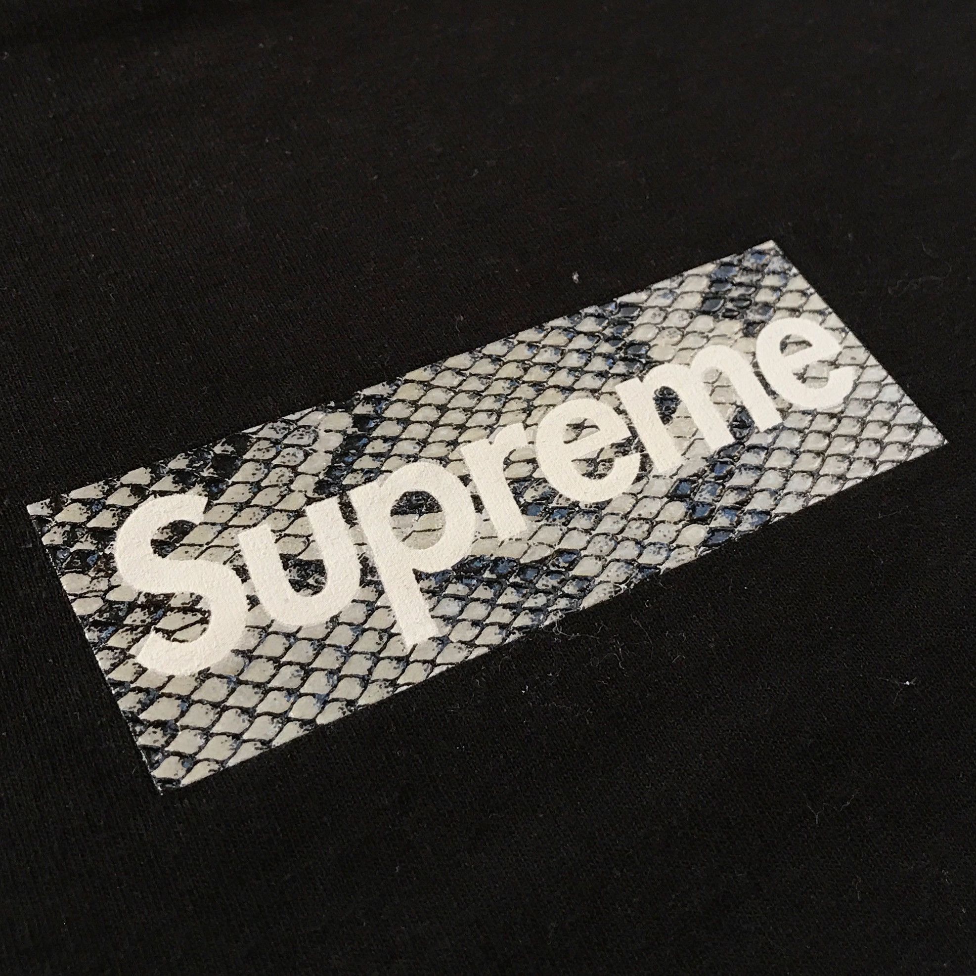 Supreme Snakeskin Box Logo Tee | Grailed