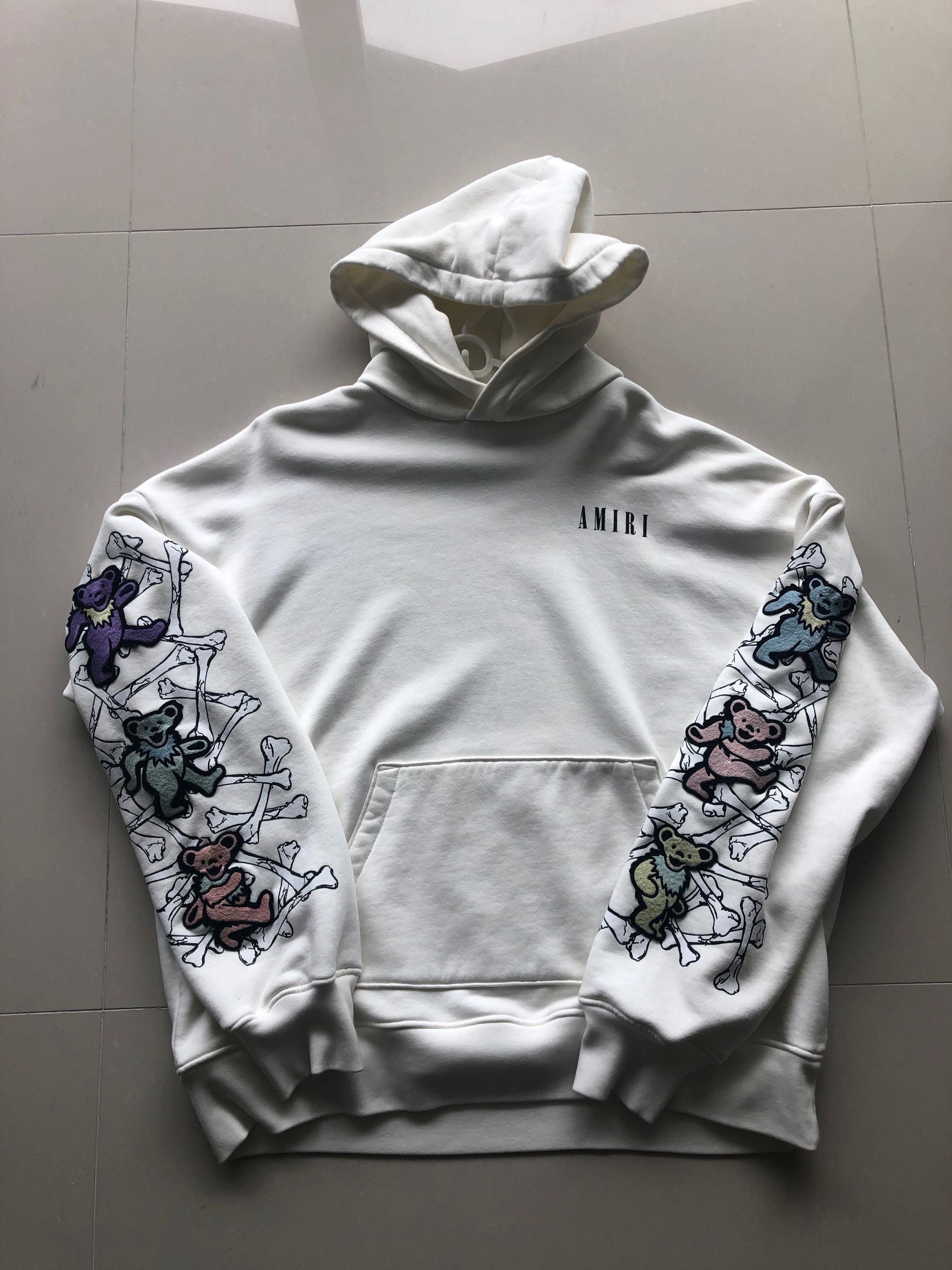 Amiri Amiri Off White Grateful Dead Bear Hoodie | Grailed