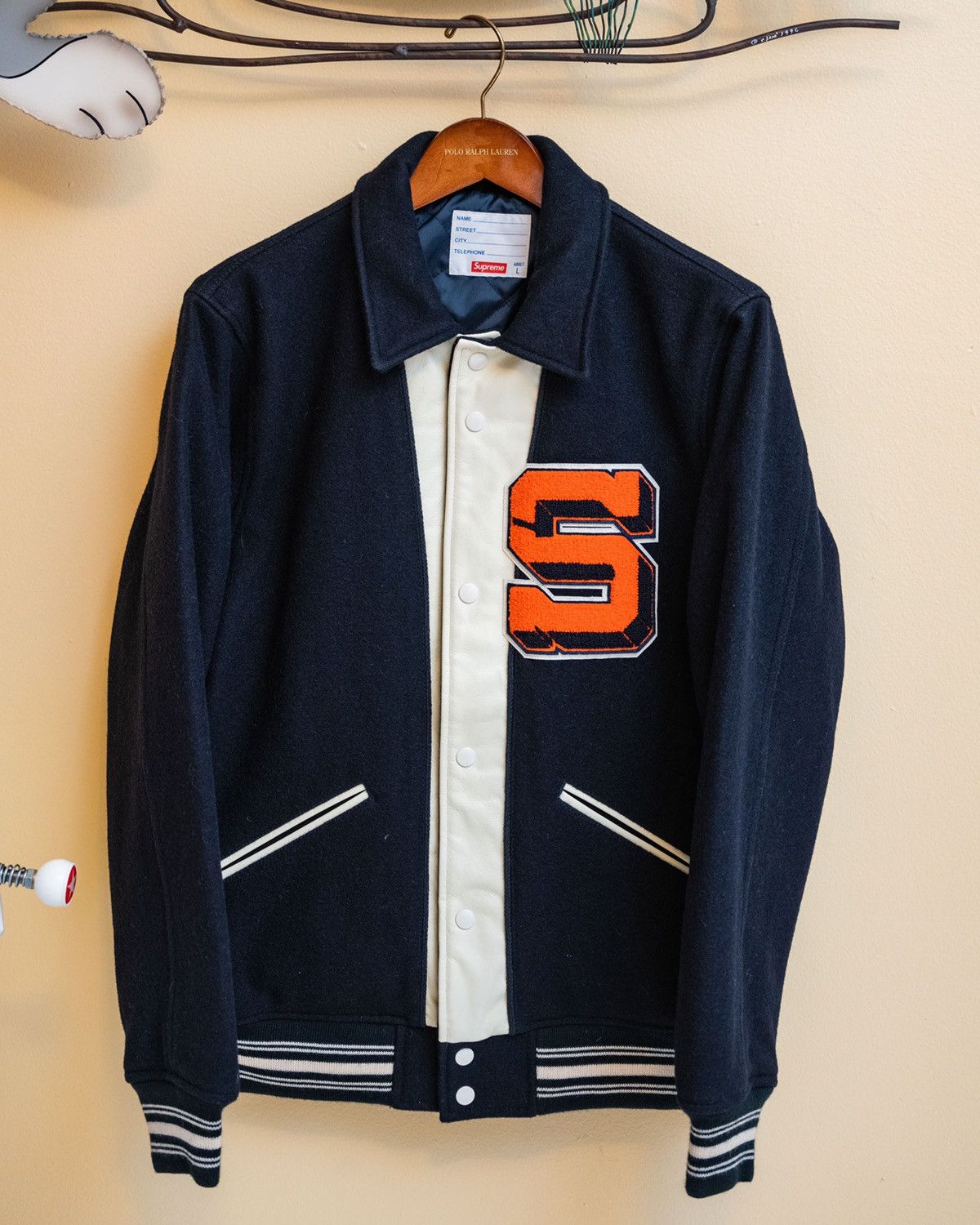 Supreme captain varsity jacket online