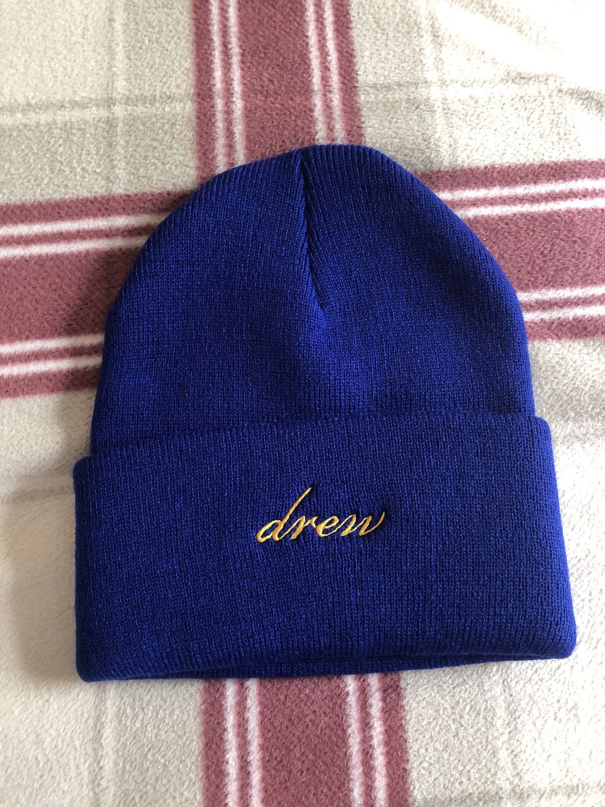 drew house blue beanie Bieber Drew House Justin Bieber Blue Jacket DREW HOUSE SKY  main image 3