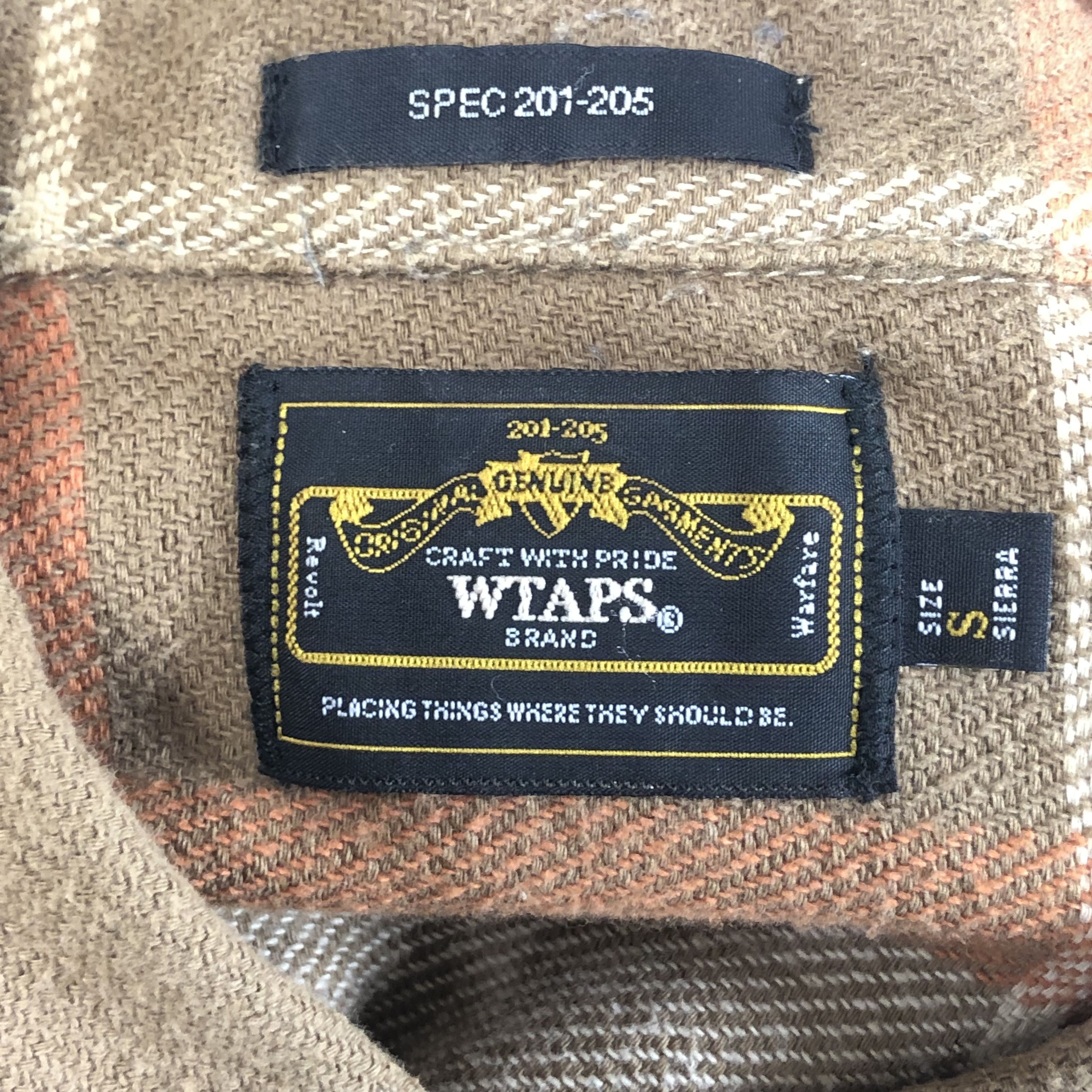 Wtaps WTaps Union Flannel L/S Shirt Beige S Size US S / EU 44-46 / 1 - 4 Thumbnail