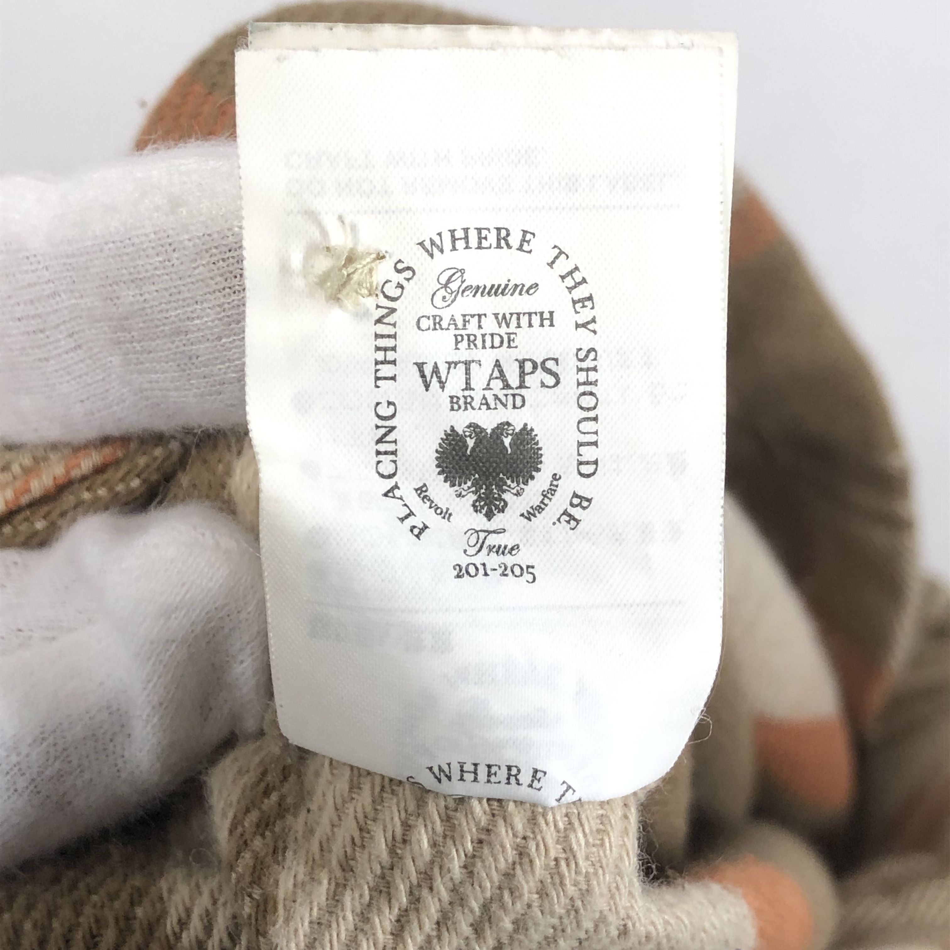 Wtaps WTaps Union Flannel L/S Shirt Beige S Size US S / EU 44-46 / 1 - 6 Thumbnail