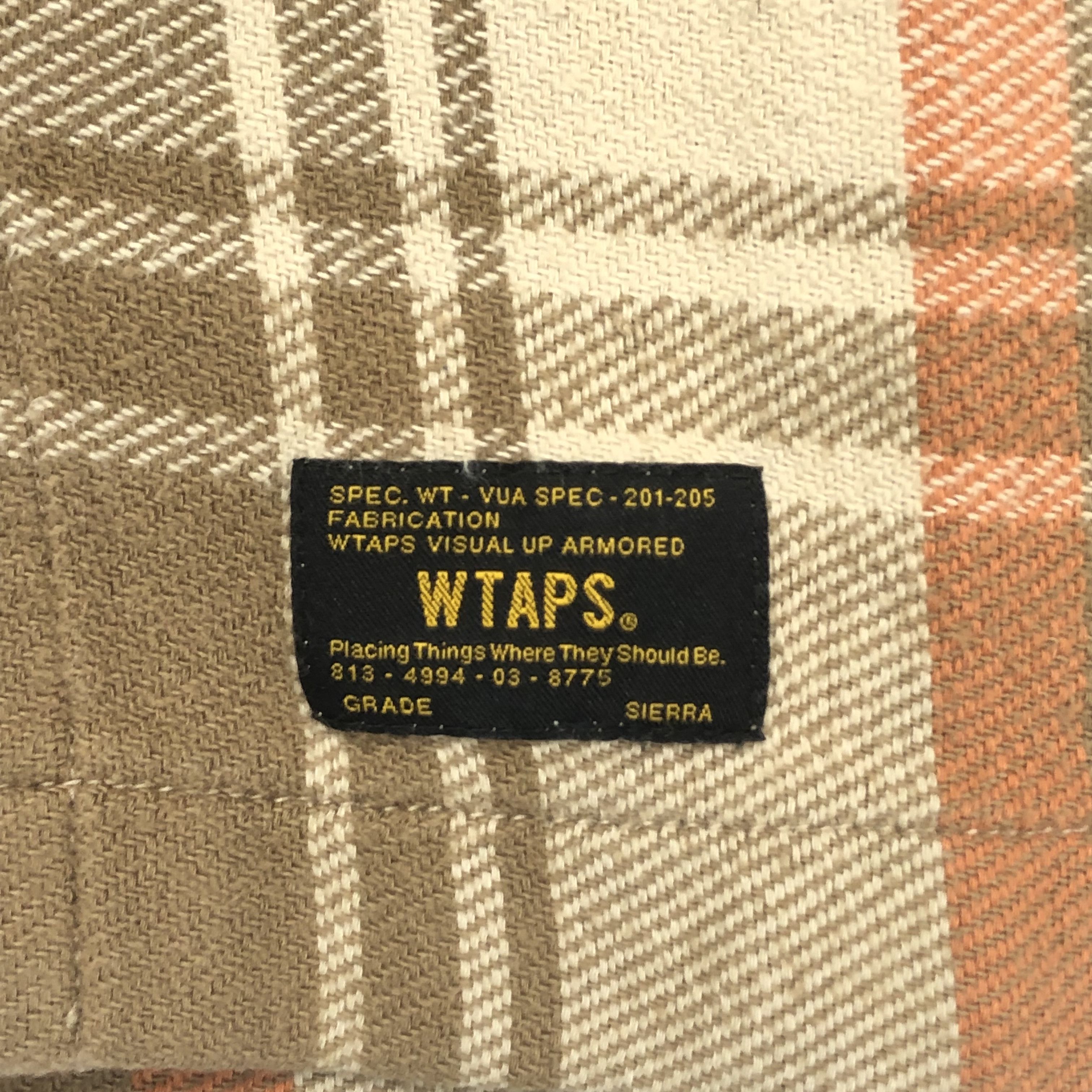 Wtaps WTaps Union Flannel L/S Shirt Beige S Size US S / EU 44-46 / 1 - 2 Thumbnail
