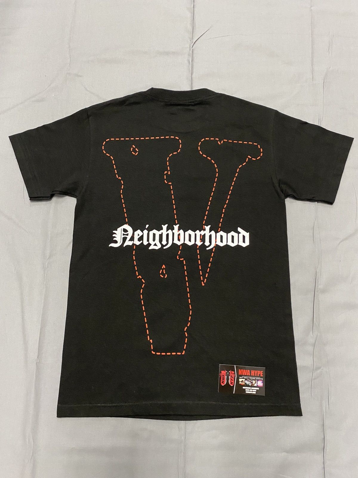 Neighborhood Vlone x Neighborhood Skull Tee Red Grailed