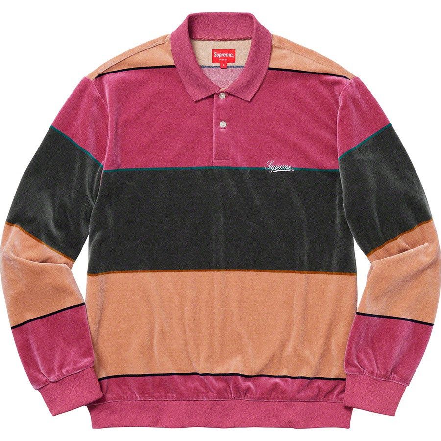 Supreme Velour Polo | Grailed