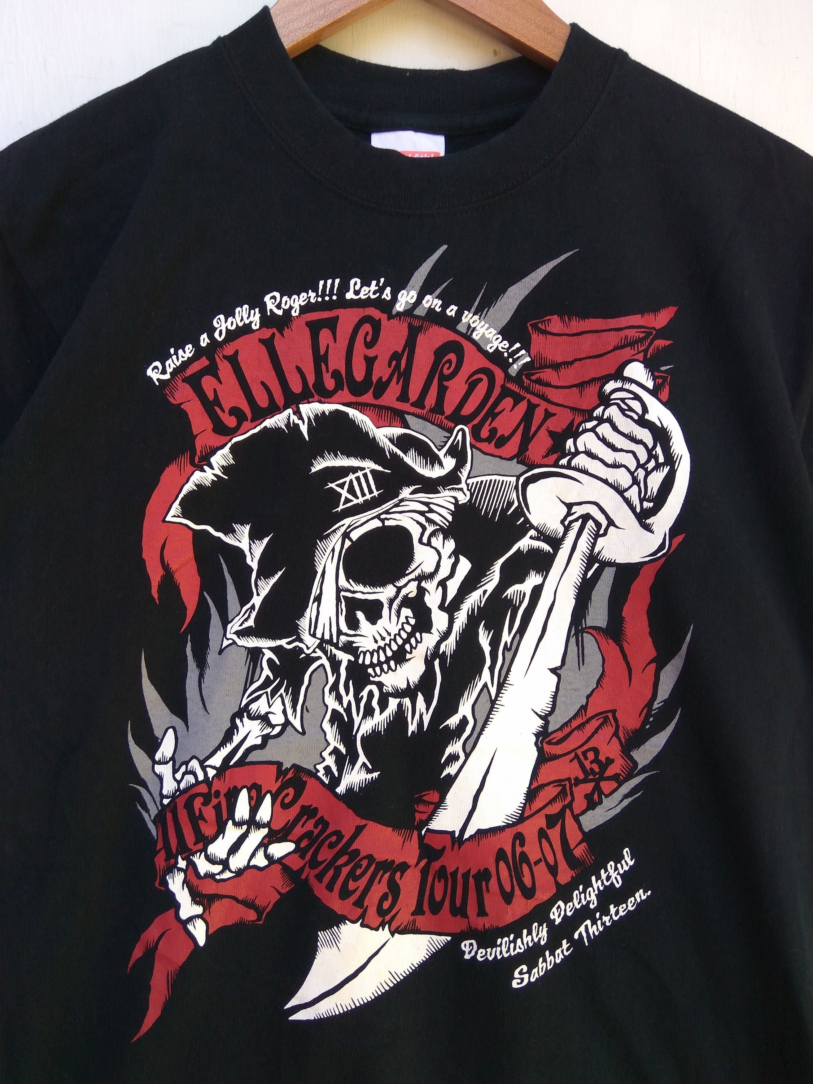 Band Tees Ellegarden Skullshit Tour 2006 2007 Tshirt Size US M / EU 48-50 / 2 - 3 Thumbnail