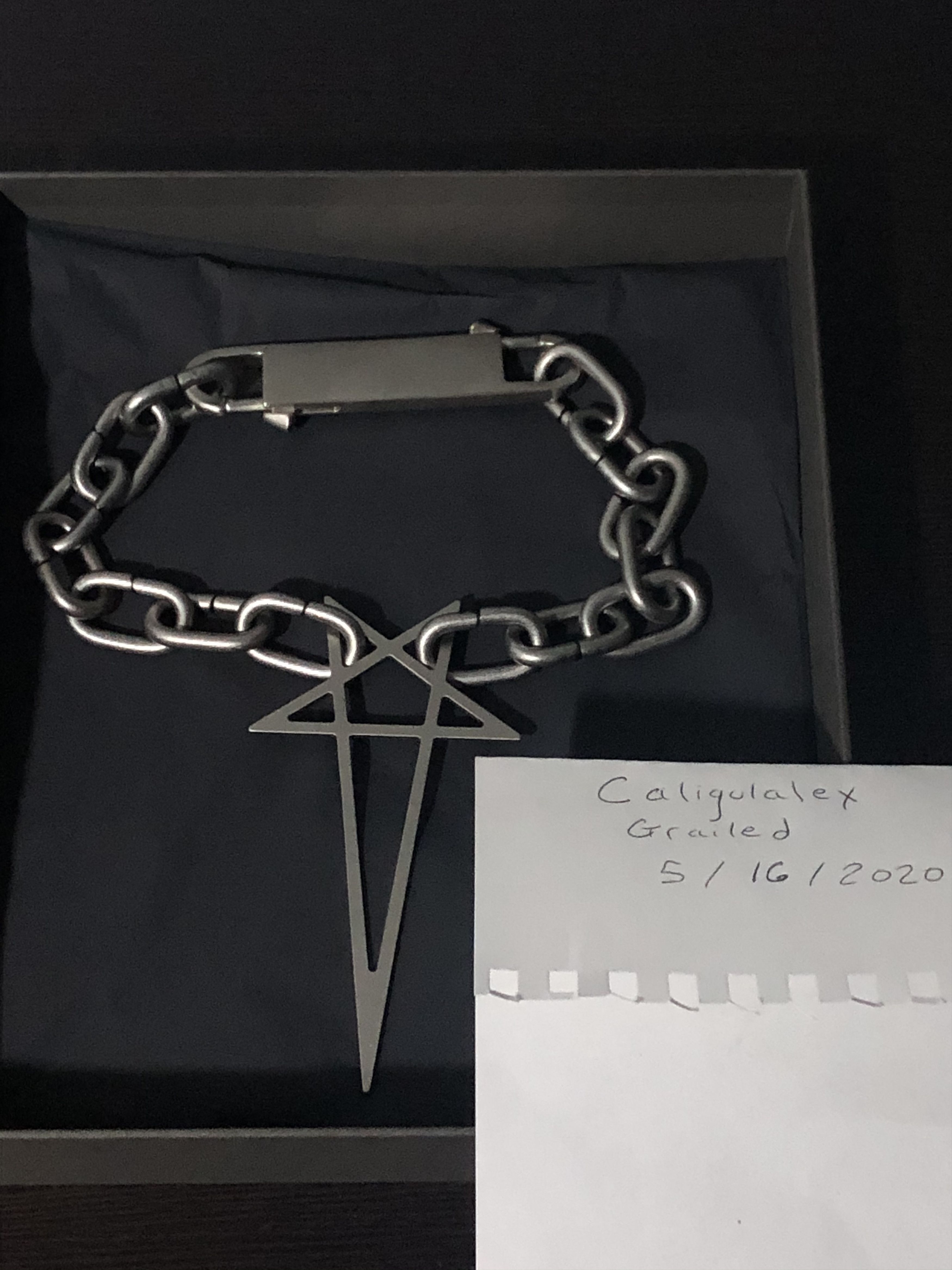 美品Rick Owens pentagram chokerアクセサリー