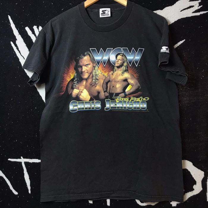 Vintage Y2J Chris Jericho Vintage 1998 WCW WWF Wrestling Shirt M | Grailed