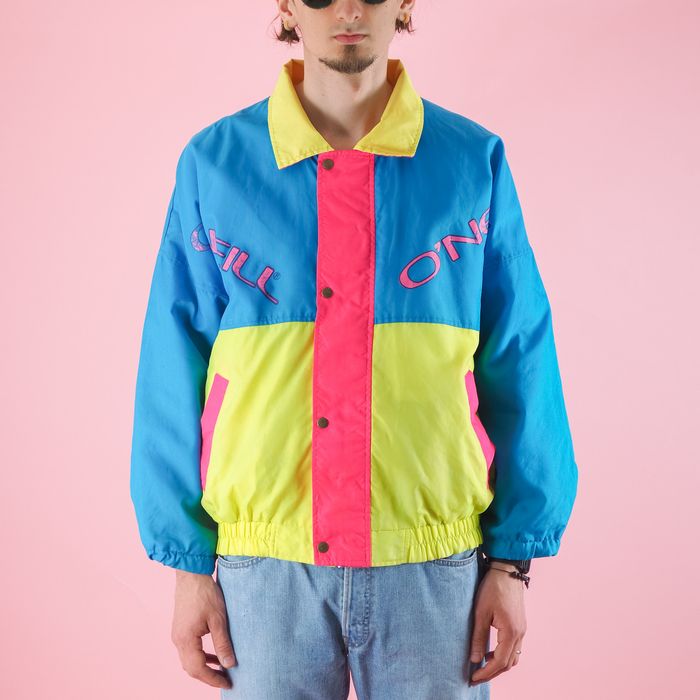 Vintage Vintage ONEILL waterproof neon jacket from 90s Grailed