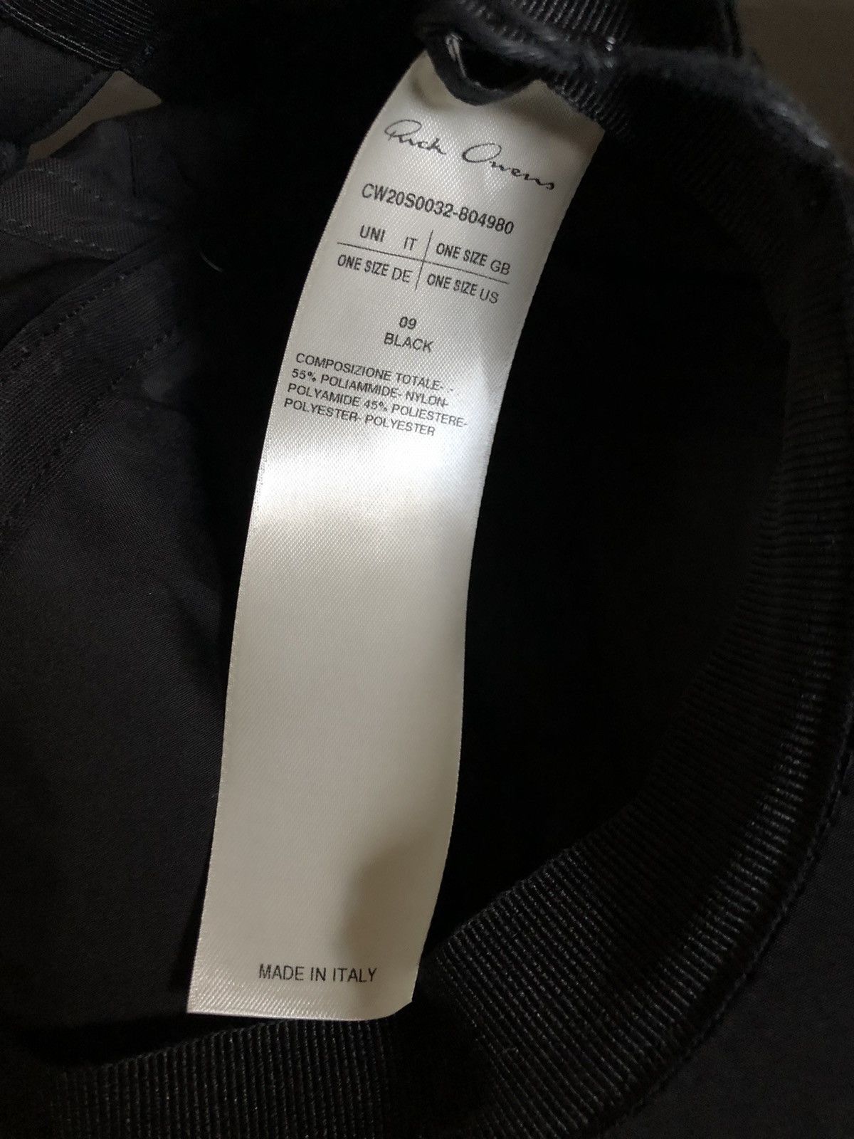 Champion × Rick Owens × Rick Owens Drkshdw New! Nylon black cap Size ONE SIZE - 4 Thumbnail