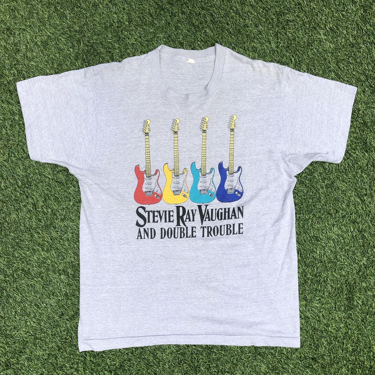Vintage Vintage 80s Stevie Ray Vaughan Live Alive Promo tshirt Size US M / EU 48-50 / 2 - 1 Thumbnail