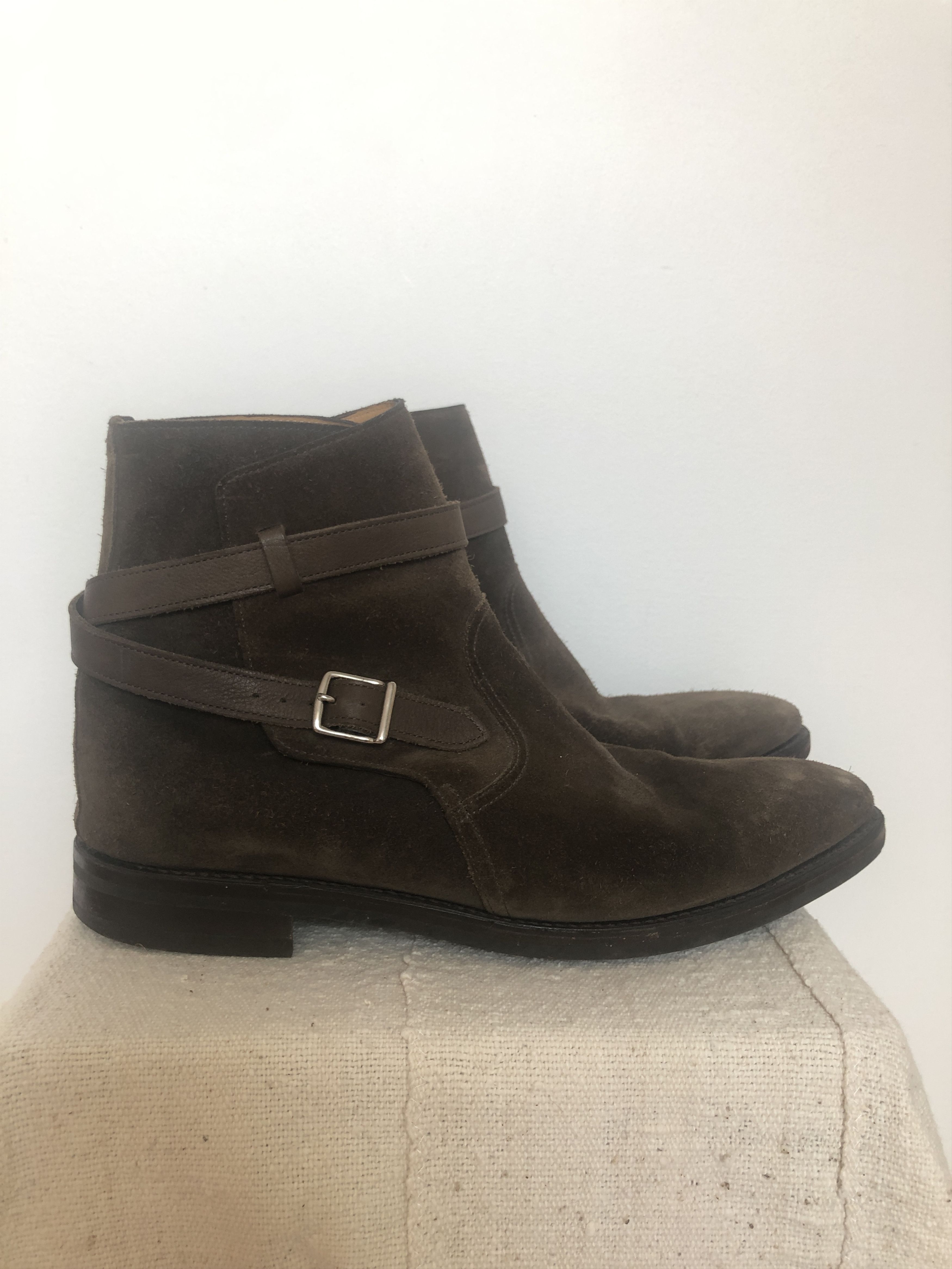 John Lobb John Lobb Jodhpur II Brown Suede Boots - Size 7 | Grailed
