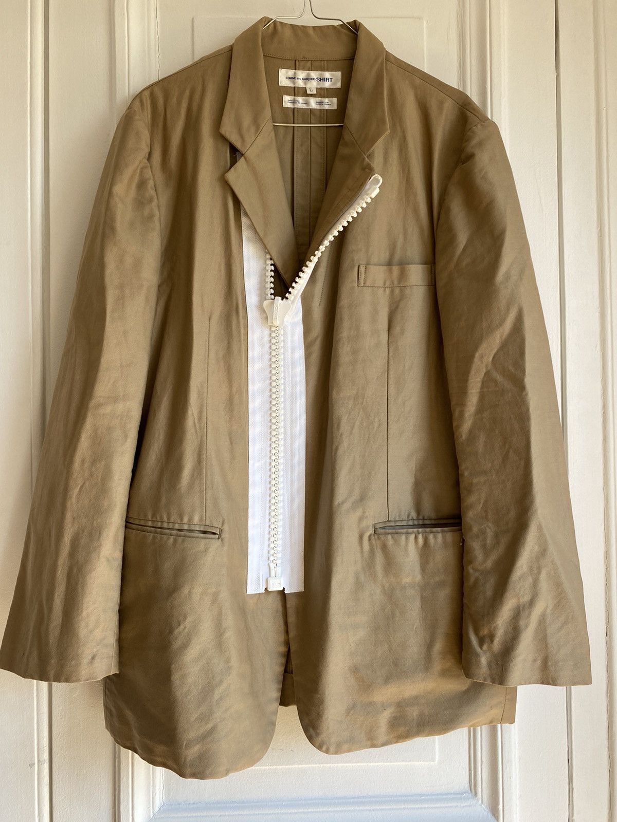 Comme des Garçons SHIRT Blazer with Oversized Zipper