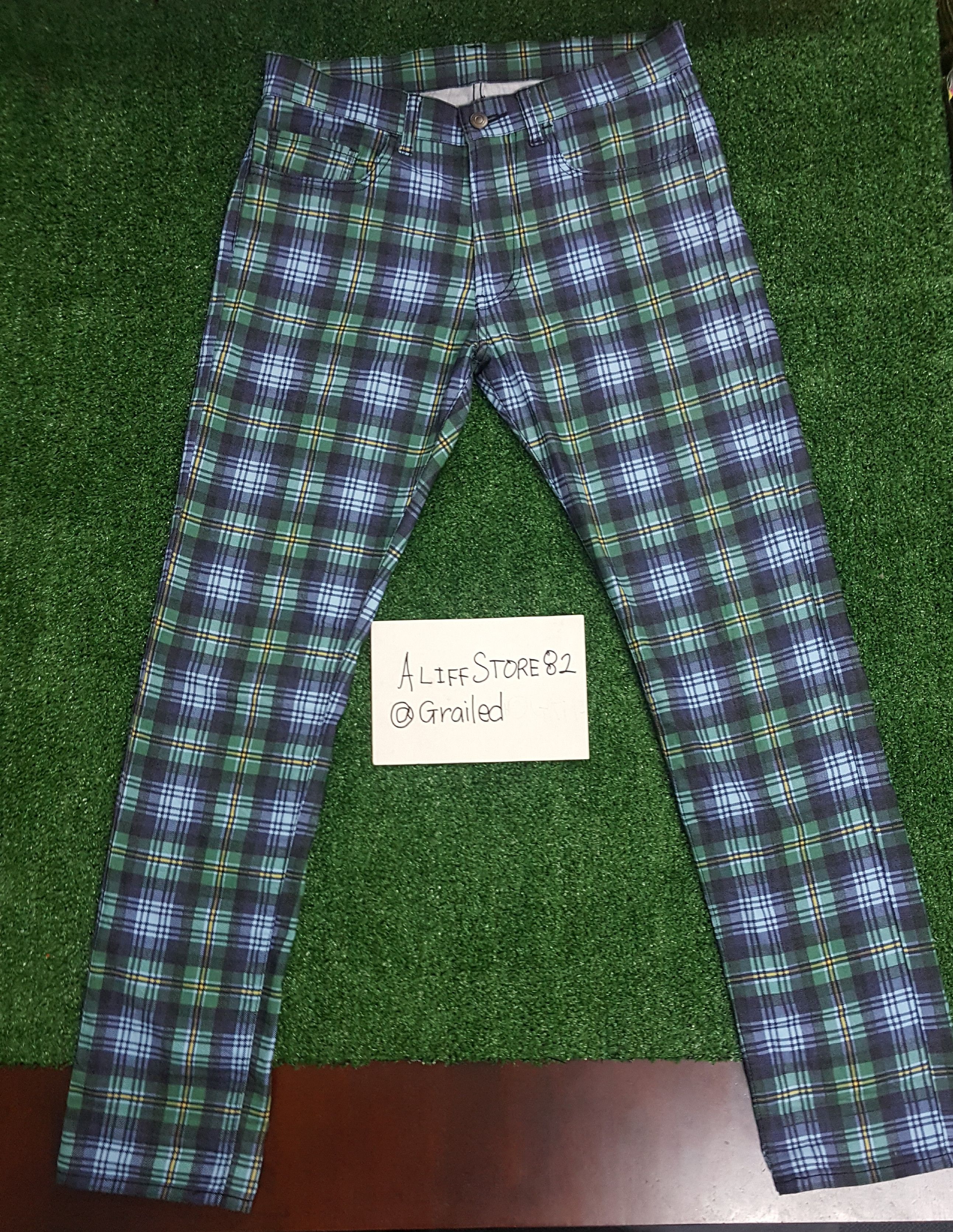 Uniqlo 📍LastDrop📍Uniqlo Slim Fit Stretch Plaid Pants Size US 33 - 1 Preview