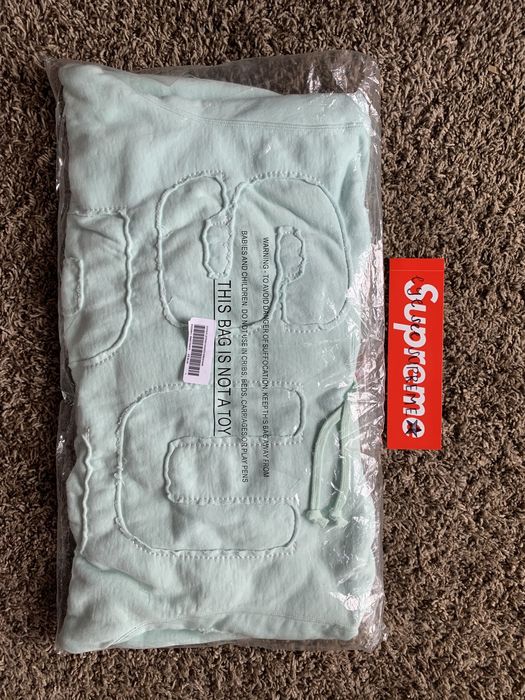 supreme cutout letters hoodie