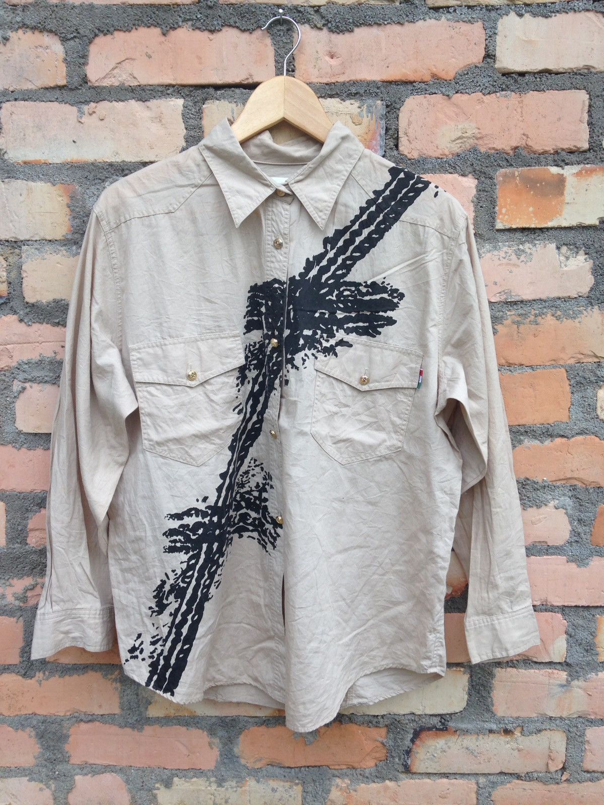 Moschino Super Rare Moschino Button Down Long Sleeve Printed Design Size US L / EU 52-54 / 3 - 1 Thumbnail