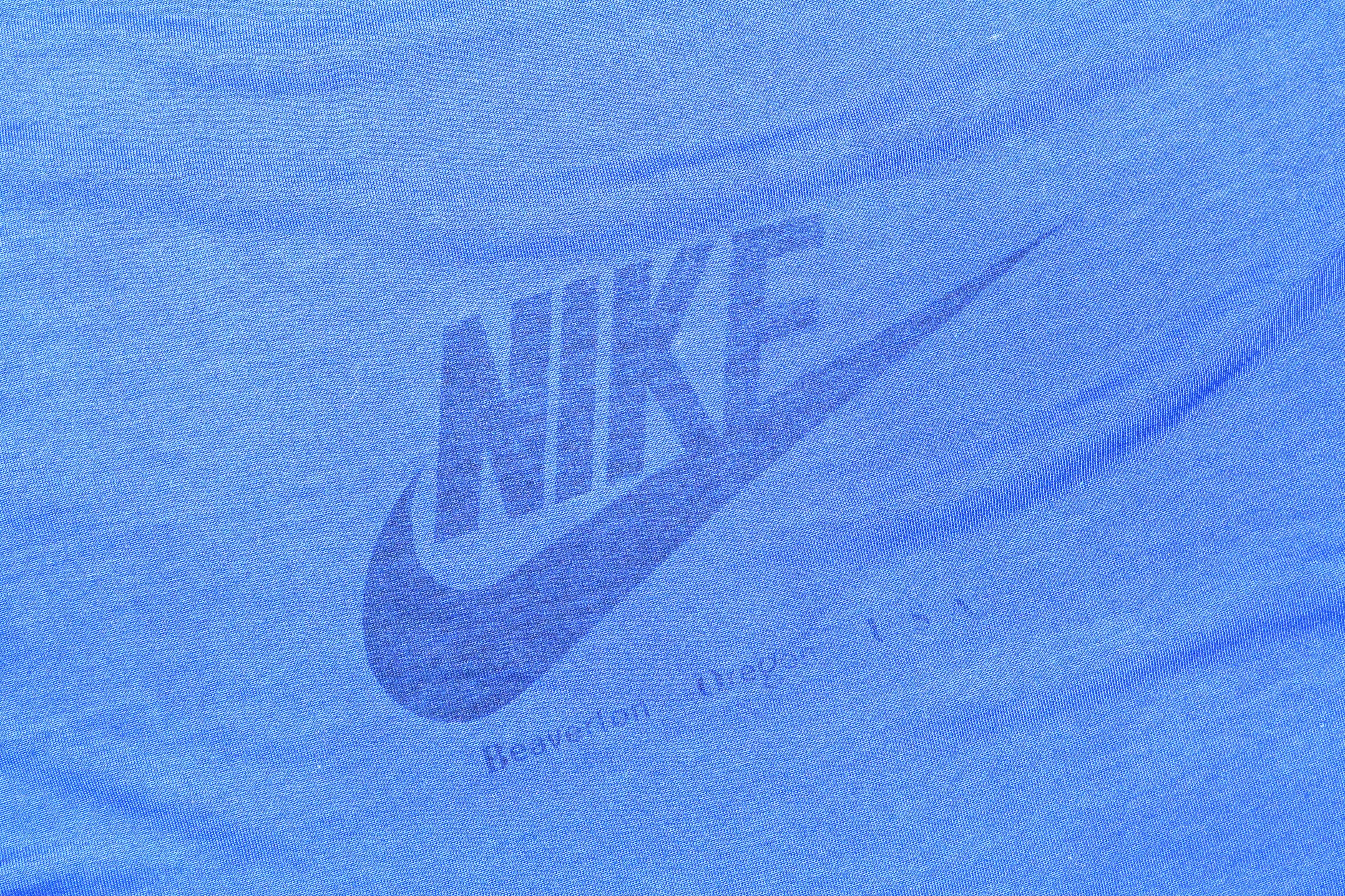 Nike × Vintage 80s Vintage Nike Big Logo Swoosh Garment Dyed T-Shirt Tee Size US XL / EU 56 / 4 - 6 Thumbnail