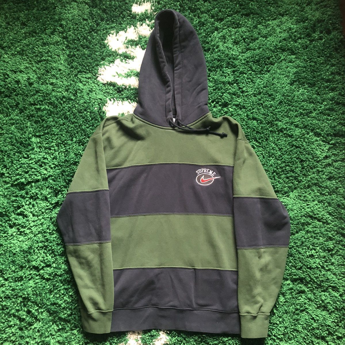 Supreme Supreme Nike Stripe Hooded Sweatshirt | Grailed