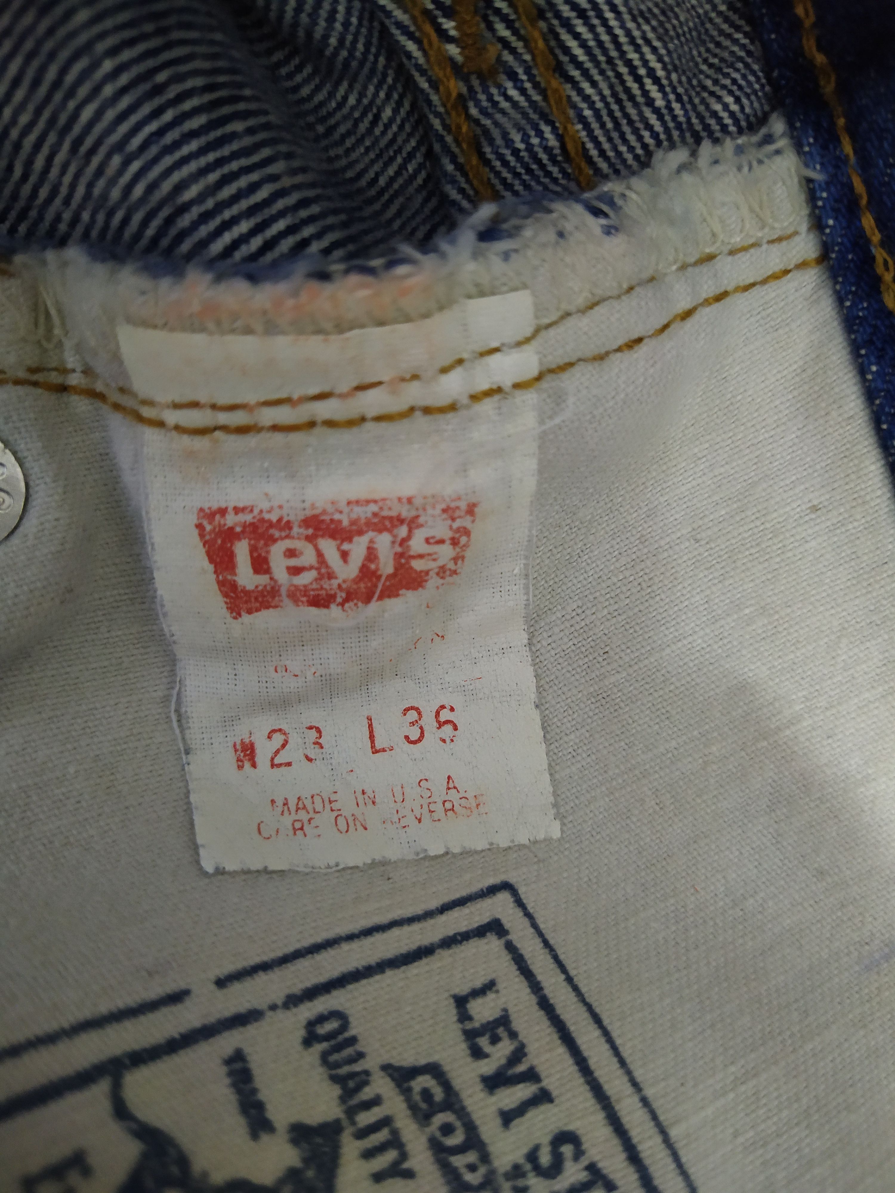 Levi's 90s LEVIS 501 BIG E SELVEDGE DENIM 555 ANNIVERSARY (B255) Size US 27 - 9 Thumbnail