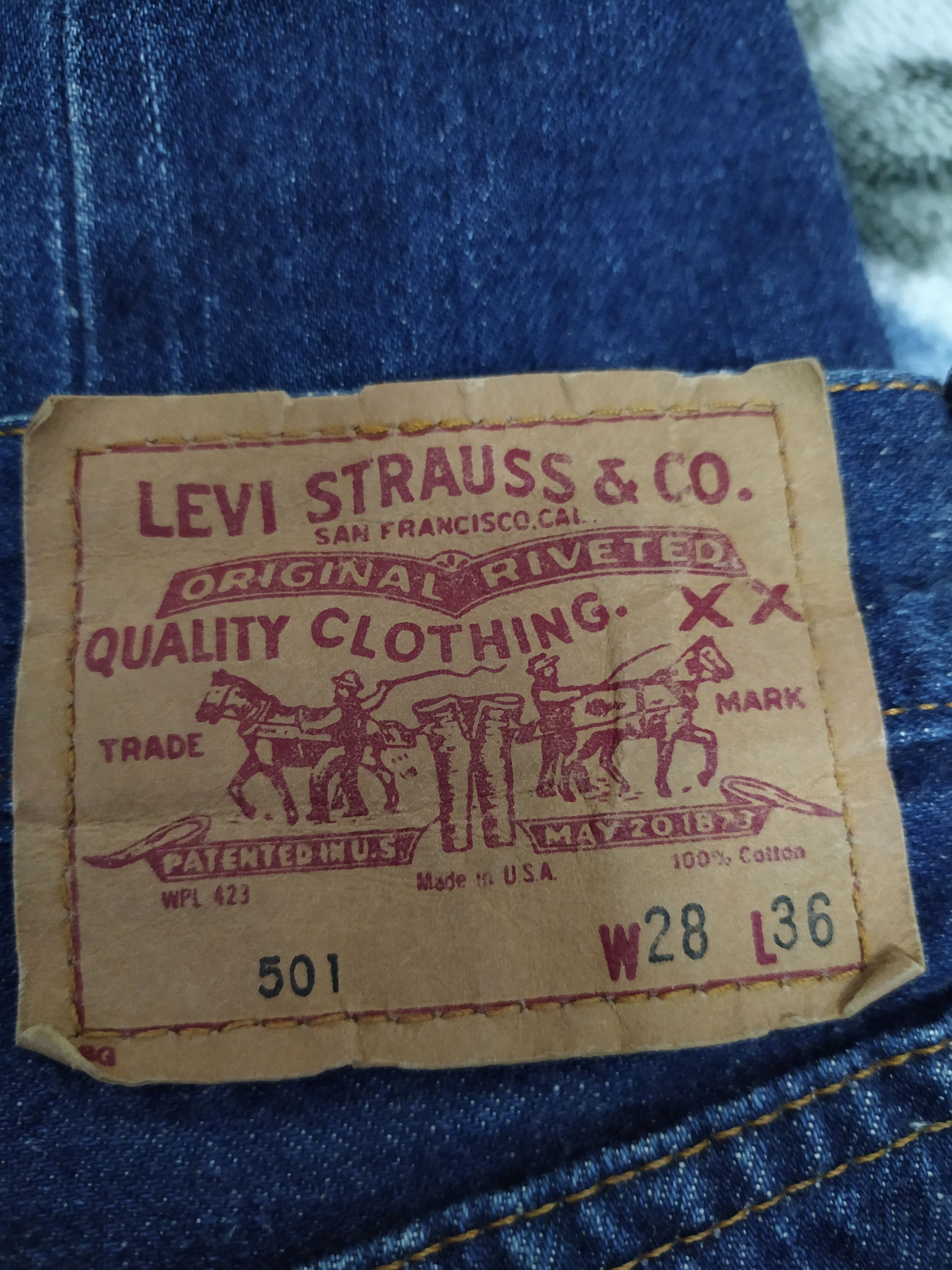 Levi's 90s LEVIS 501 BIG E SELVEDGE DENIM 555 ANNIVERSARY (B255) Size US 27 - 11 Thumbnail