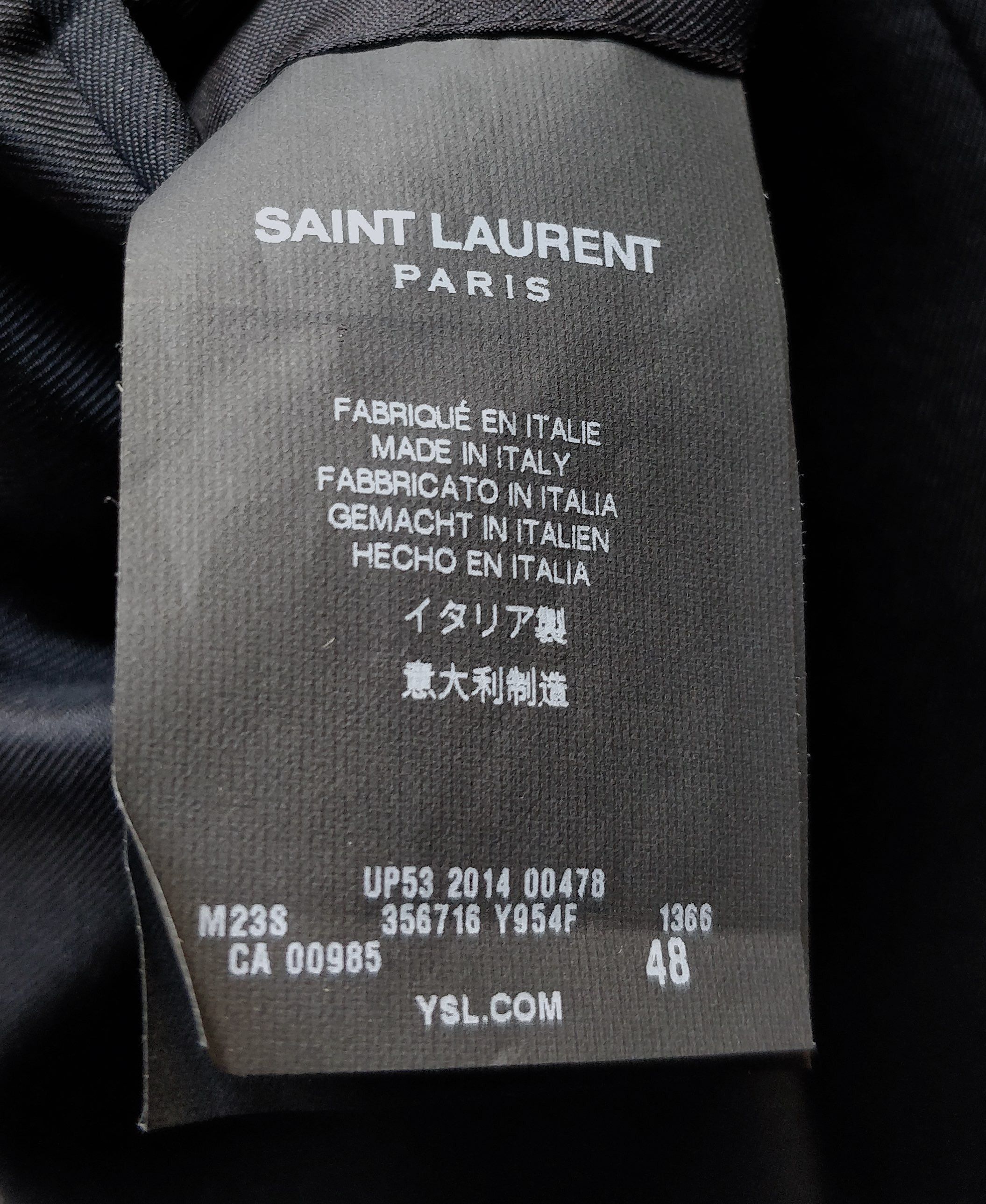 Saint Laurent Paris FW14 Runway Glencheck Coat Celine Size US M / EU 48-50 / 2 - 13 Thumbnail
