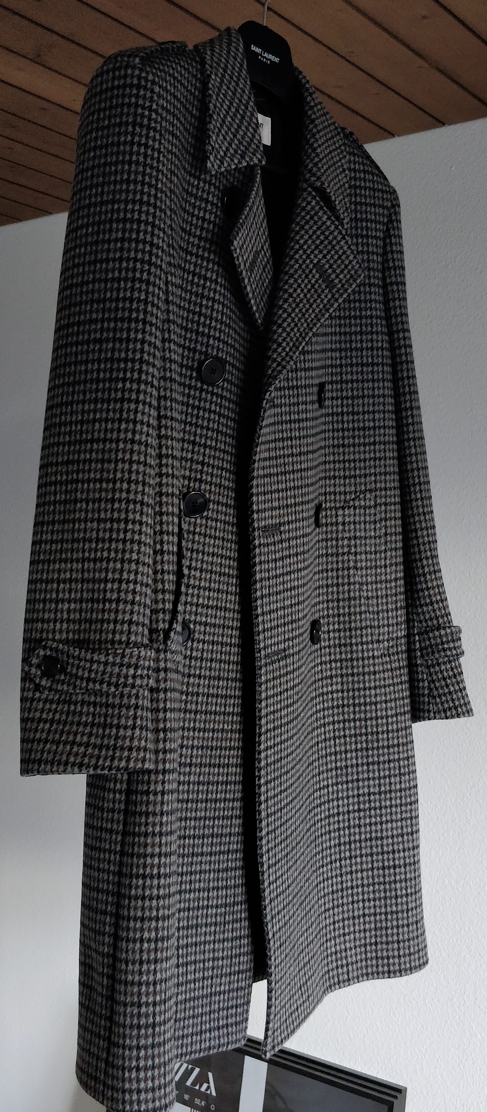 Saint Laurent Paris FW14 Runway Glencheck Coat Celine Size US M / EU 48-50 / 2 - 6 Thumbnail