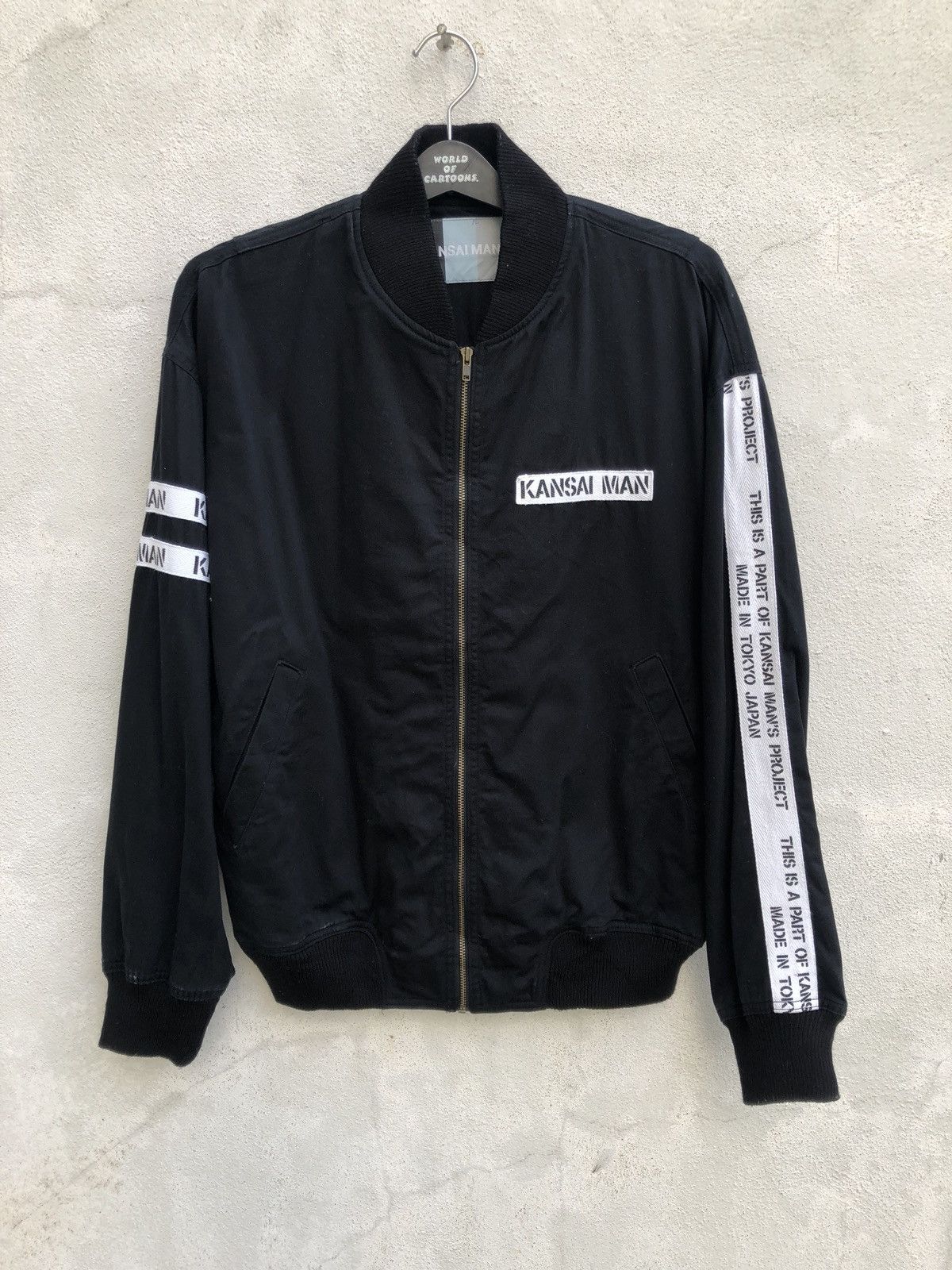 Kansai Yamamoto Vintage Kansai Yamamoto Tape Embroidery Bomber Jacket Size US L / EU 52-54 / 3 - 4 Thumbnail