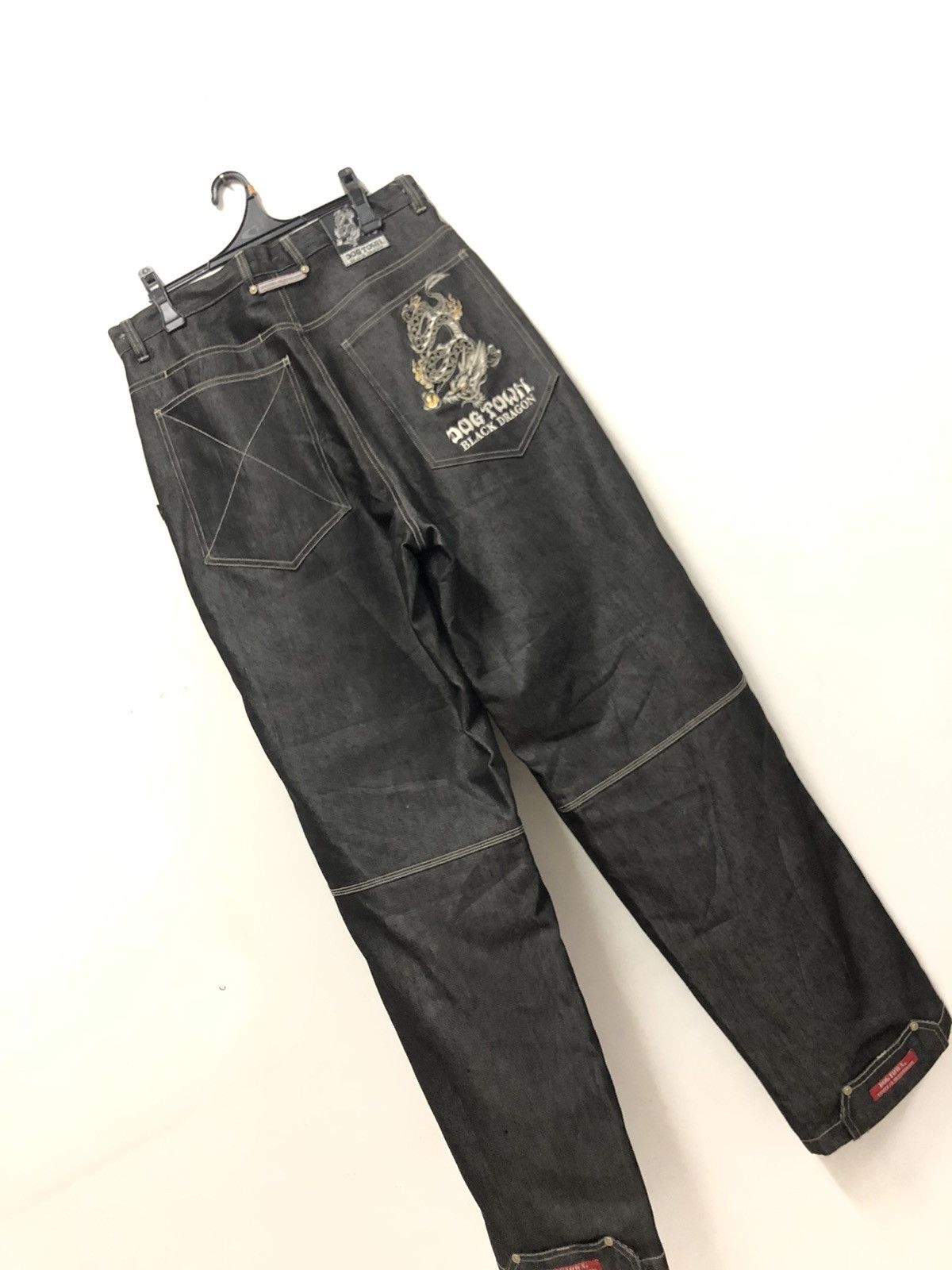Dogtown Dog town skateboard black dragon jeans | Grailed
