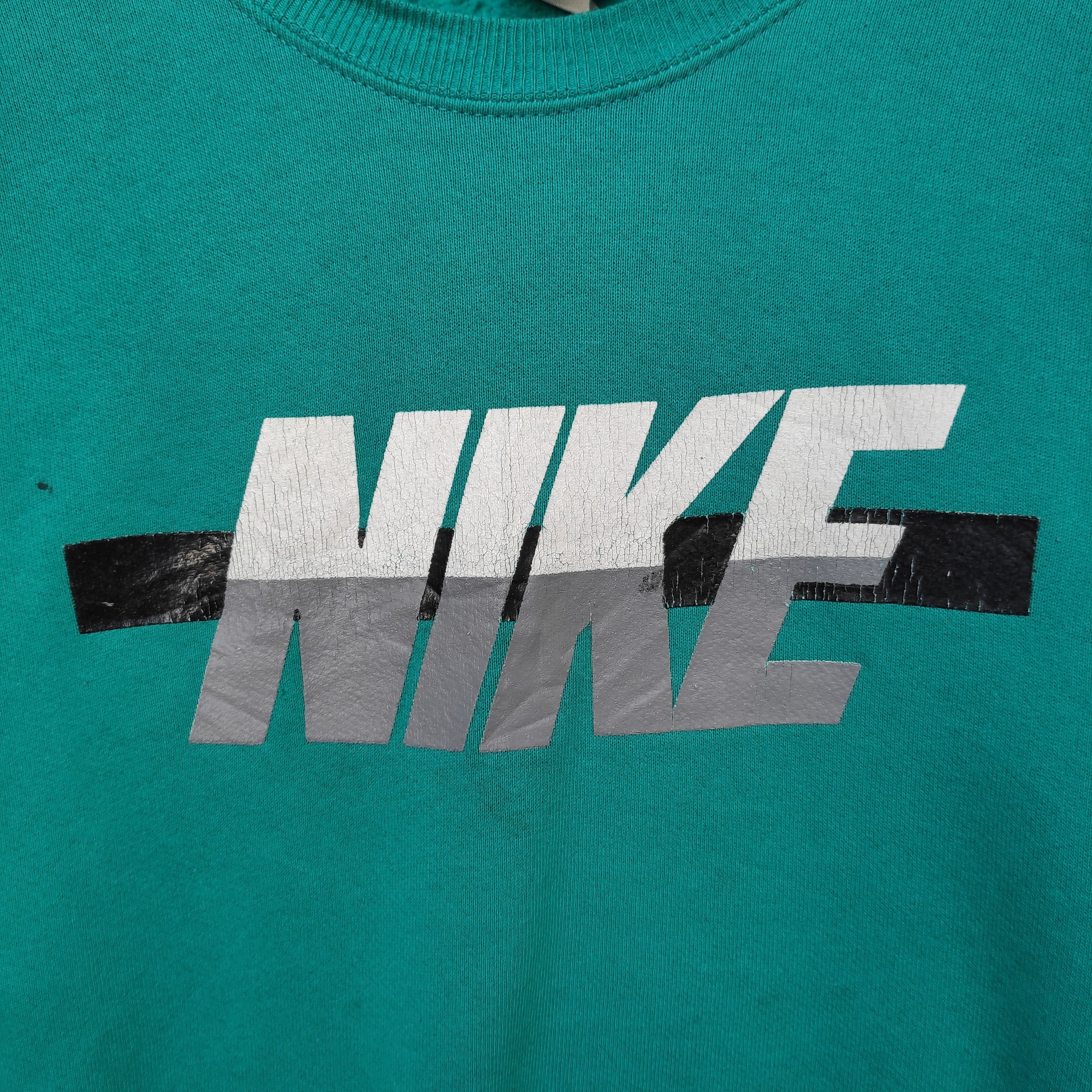 Nike Vintage Nike Sweatshirt Large Green Dope 90s Streetwear Size US L / EU 52-54 / 3 - 5 Thumbnail