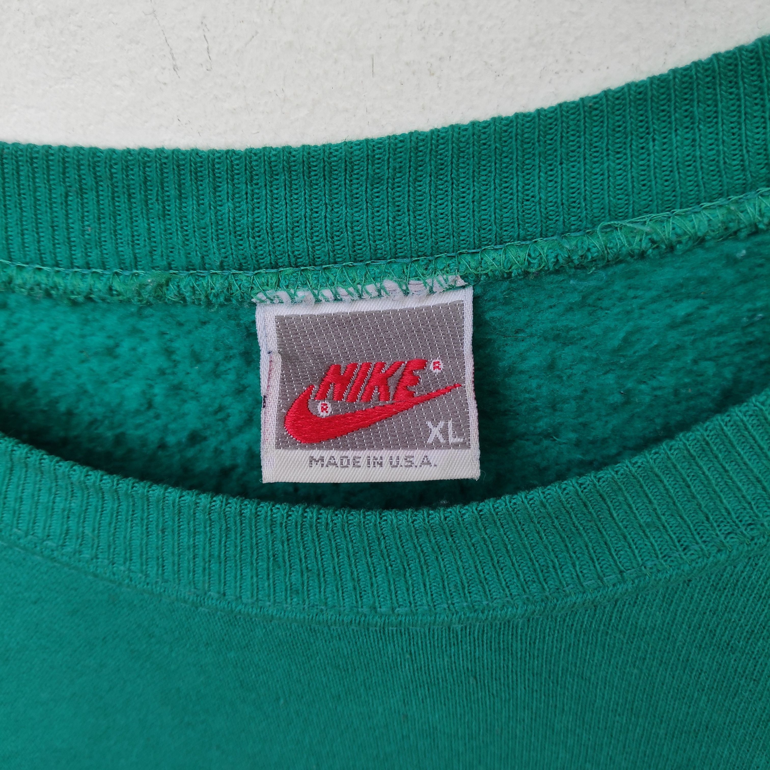 Nike Vintage Nike Sweatshirt Large Green Dope 90s Streetwear Size US L / EU 52-54 / 3 - 3 Thumbnail