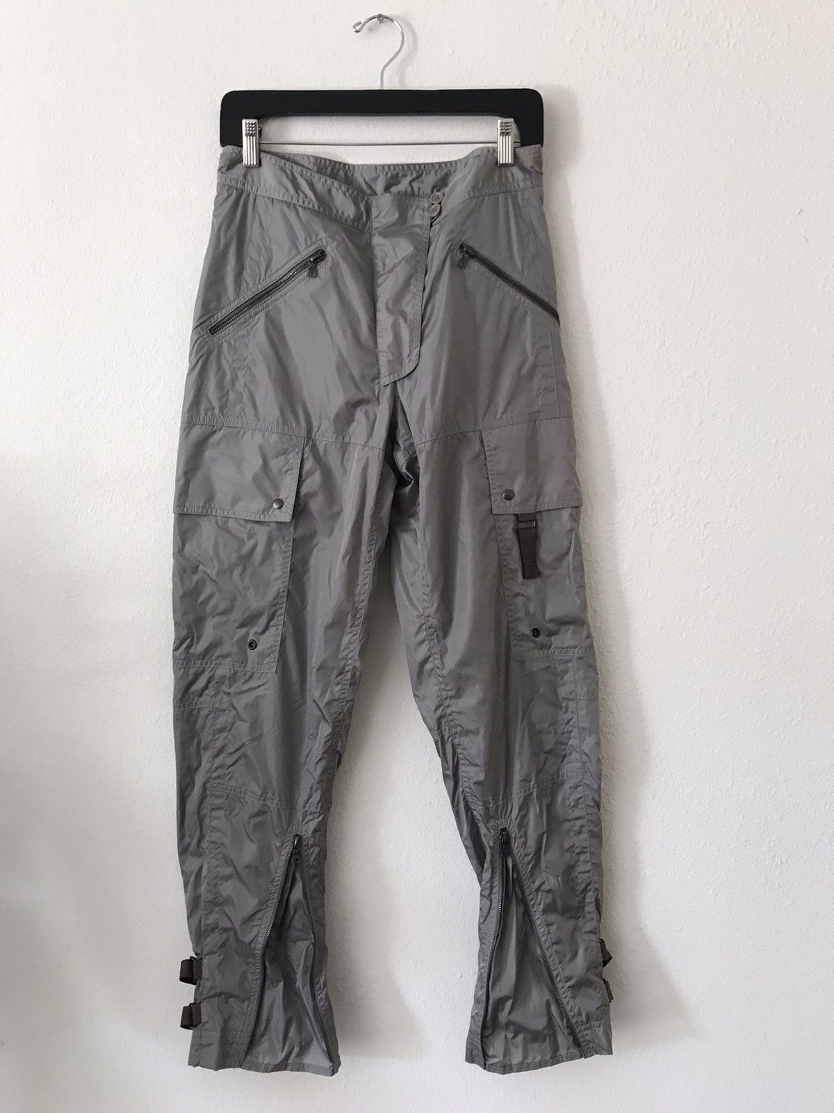 Prada RARE Vintage 90s Prada Sport Bondage Nylon Pants Gray | Grailed