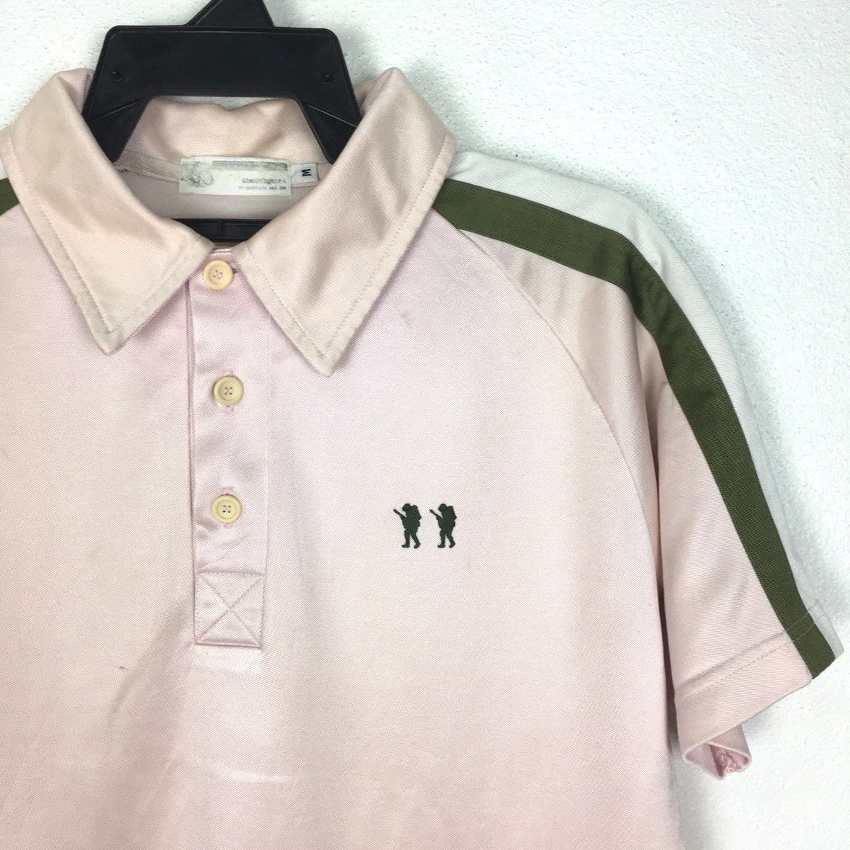 Bape × Vintage VTG BAPE APE SOLDIER MADE WITH GENERAL POLO JERSEY Size US M / EU 48-50 / 2 - 1 Thumbnail
