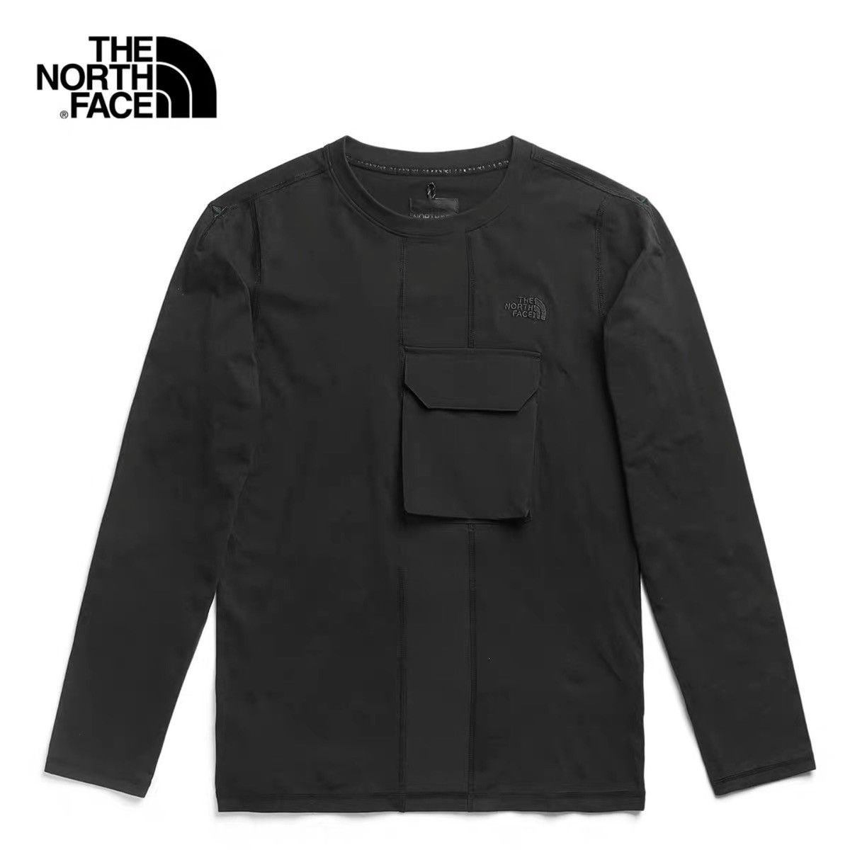 Urban Exploration Black Series Pullover Crew Black Tops