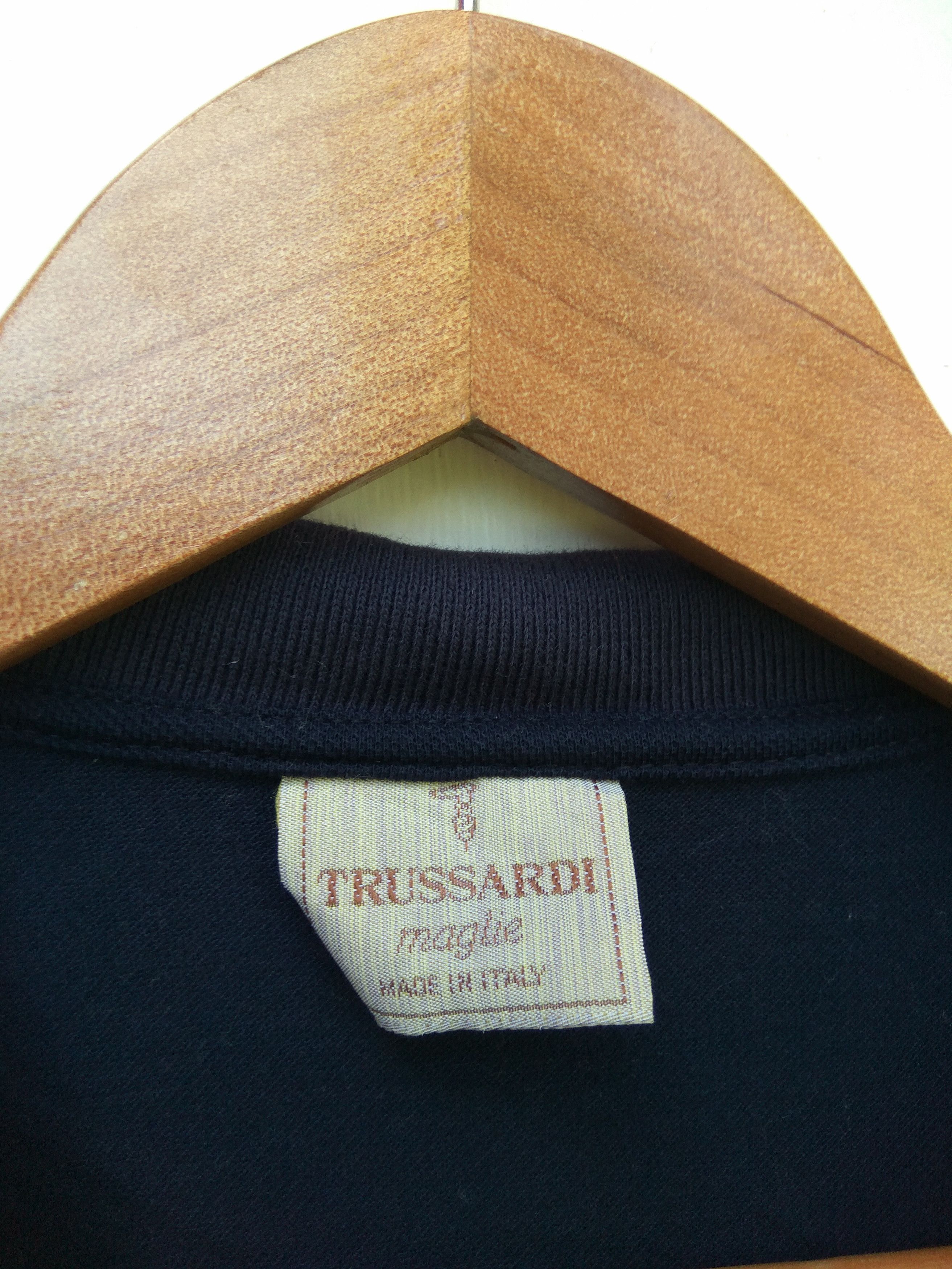 Trussardi 🔥 Trussardi Polo Shirt Made In Italy small logo embroidery Size US L / EU 52-54 / 3 - 4 Thumbnail