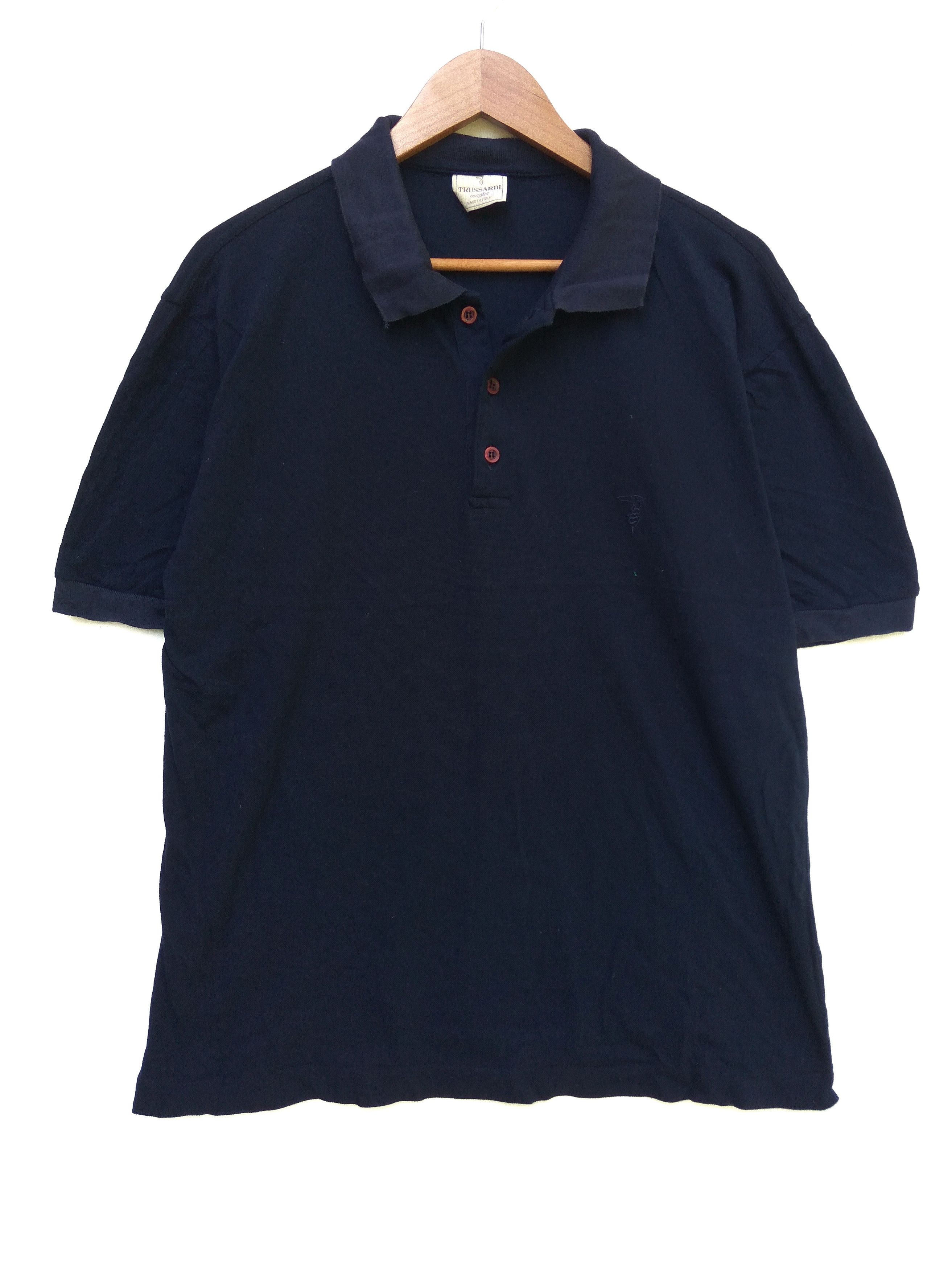 Trussardi 🔥 Trussardi Polo Shirt Made In Italy small logo embroidery Size US L / EU 52-54 / 3 - 1 Thumbnail