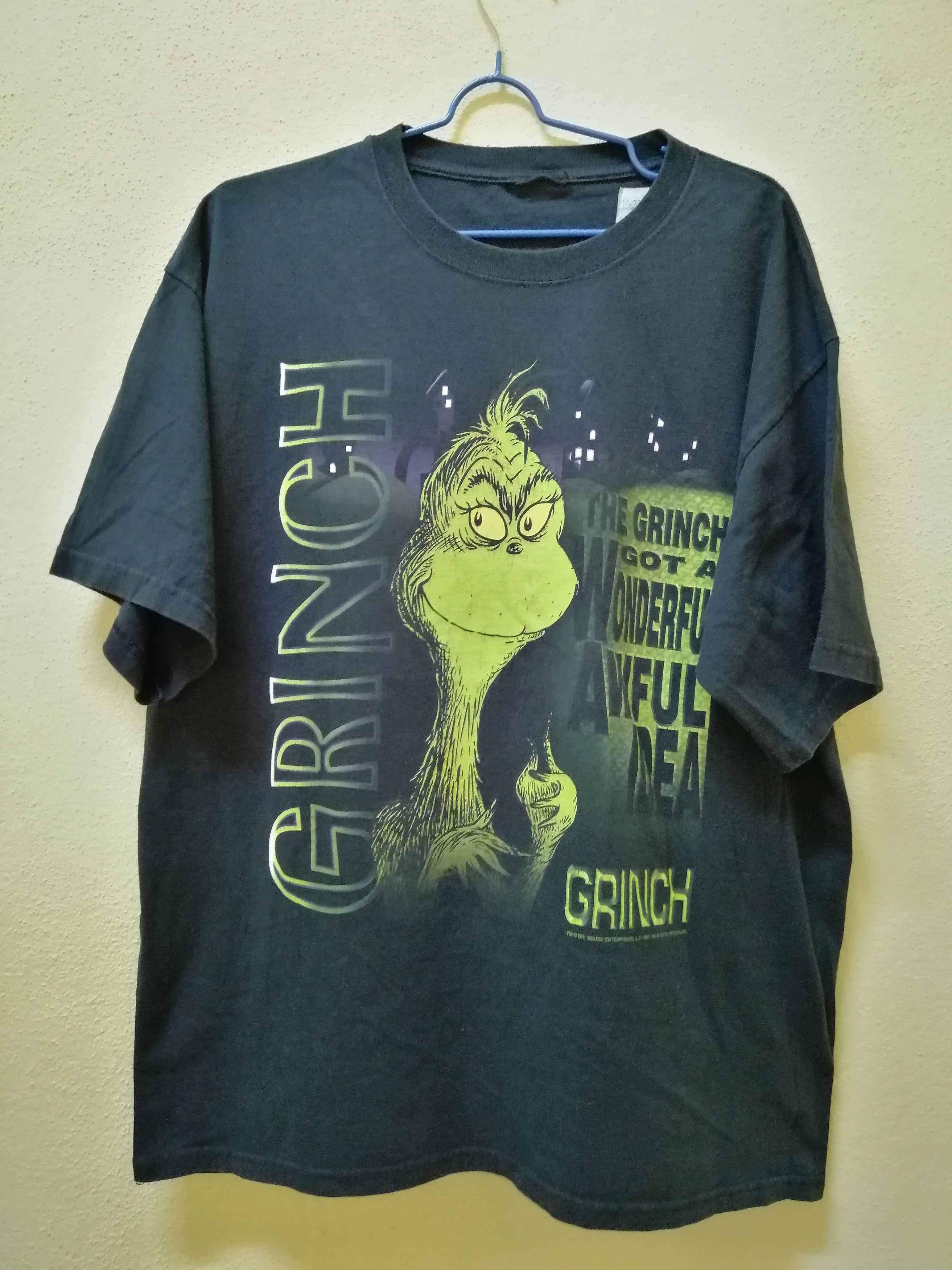 Cartoon Network Vintage 90s Dr. Seuss Grinch T Shirt Size US XL / EU 56 / 4 - 4 Thumbnail
