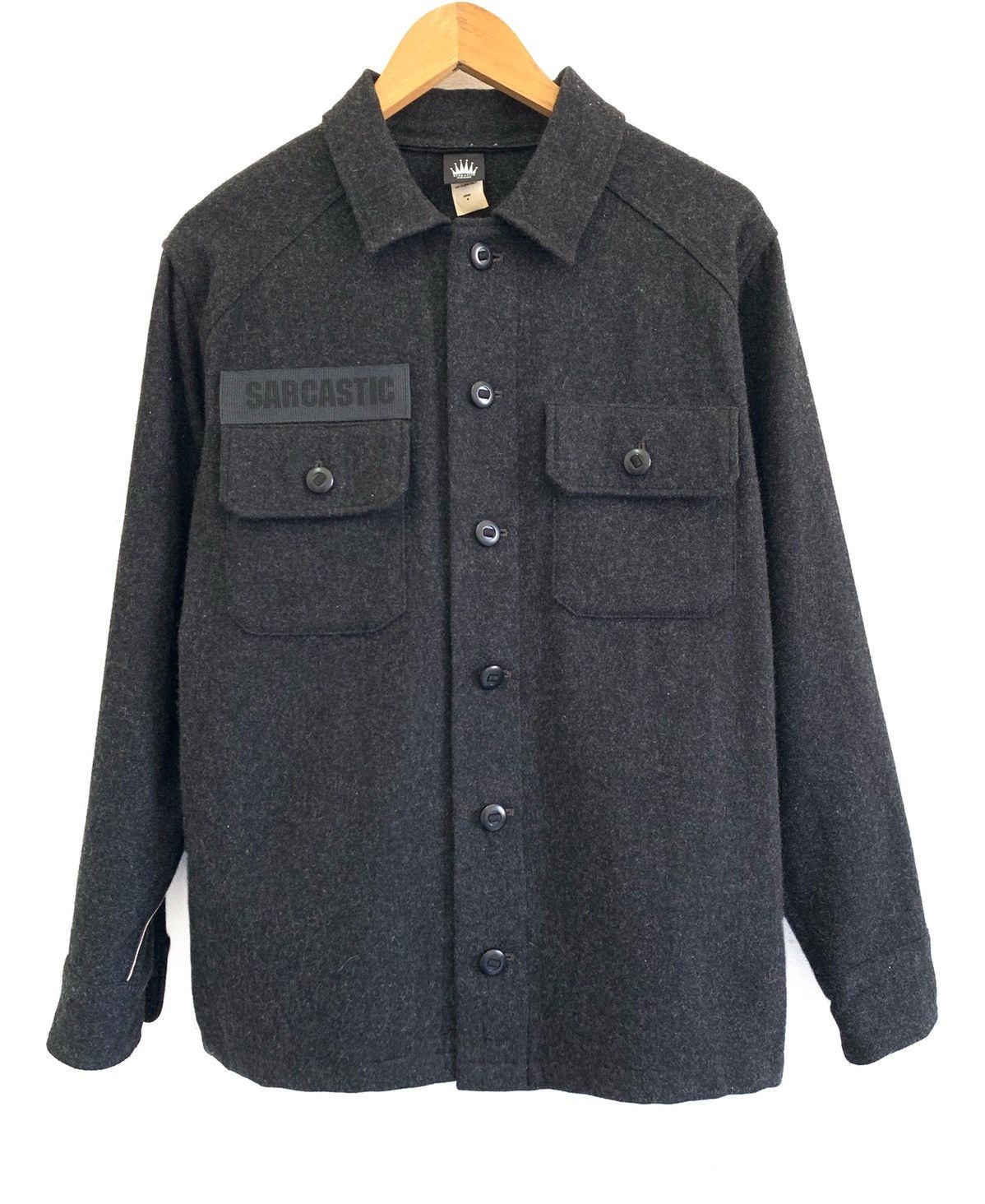🇯🇵 Sarcastic Homme Button Up Wool Shirts