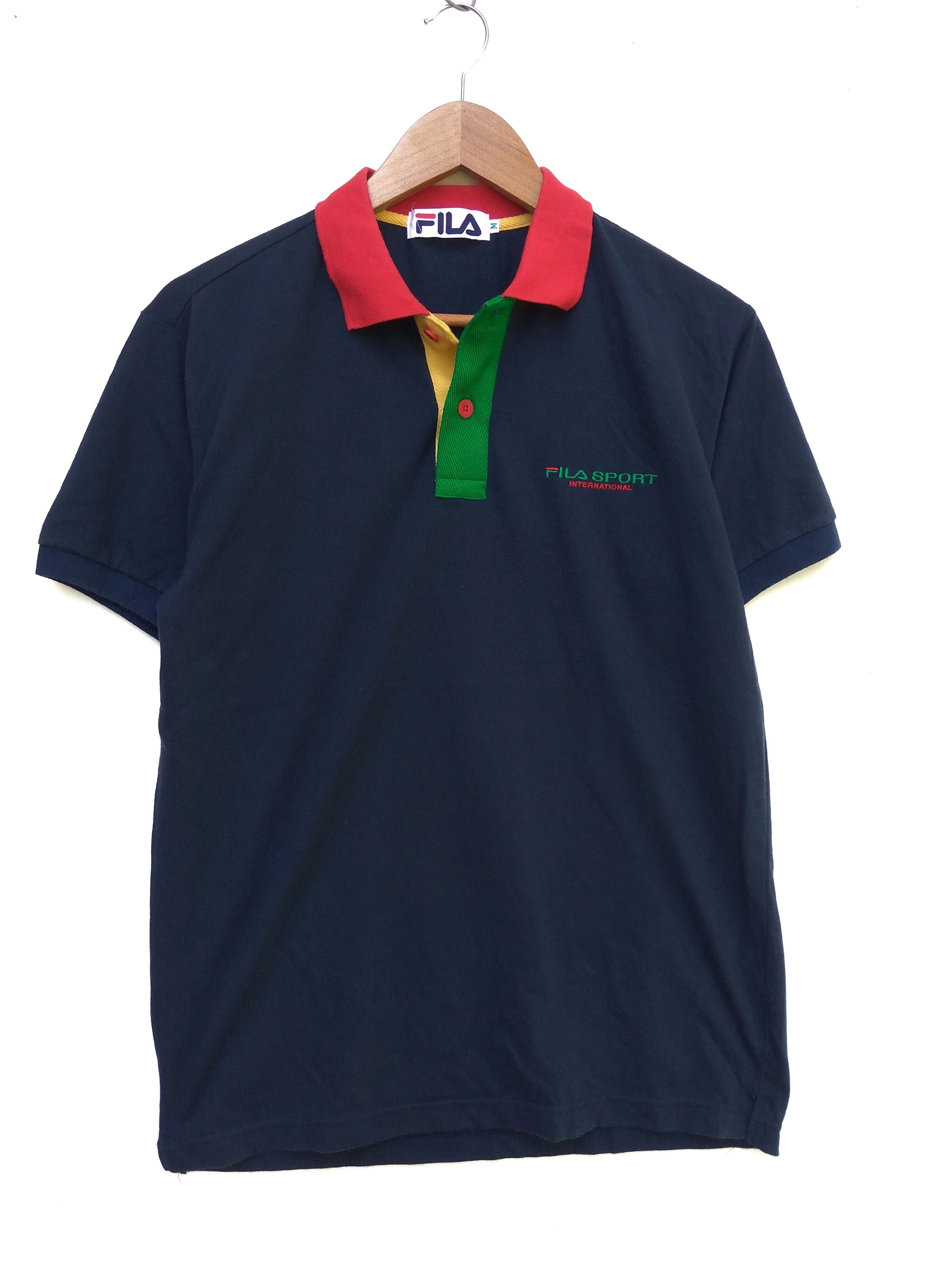 Fila 🔥 Vintage FILA SPORT Spell Out Polos Shirt Size US M / EU 48-50 / 2 - 2 Thumbnail