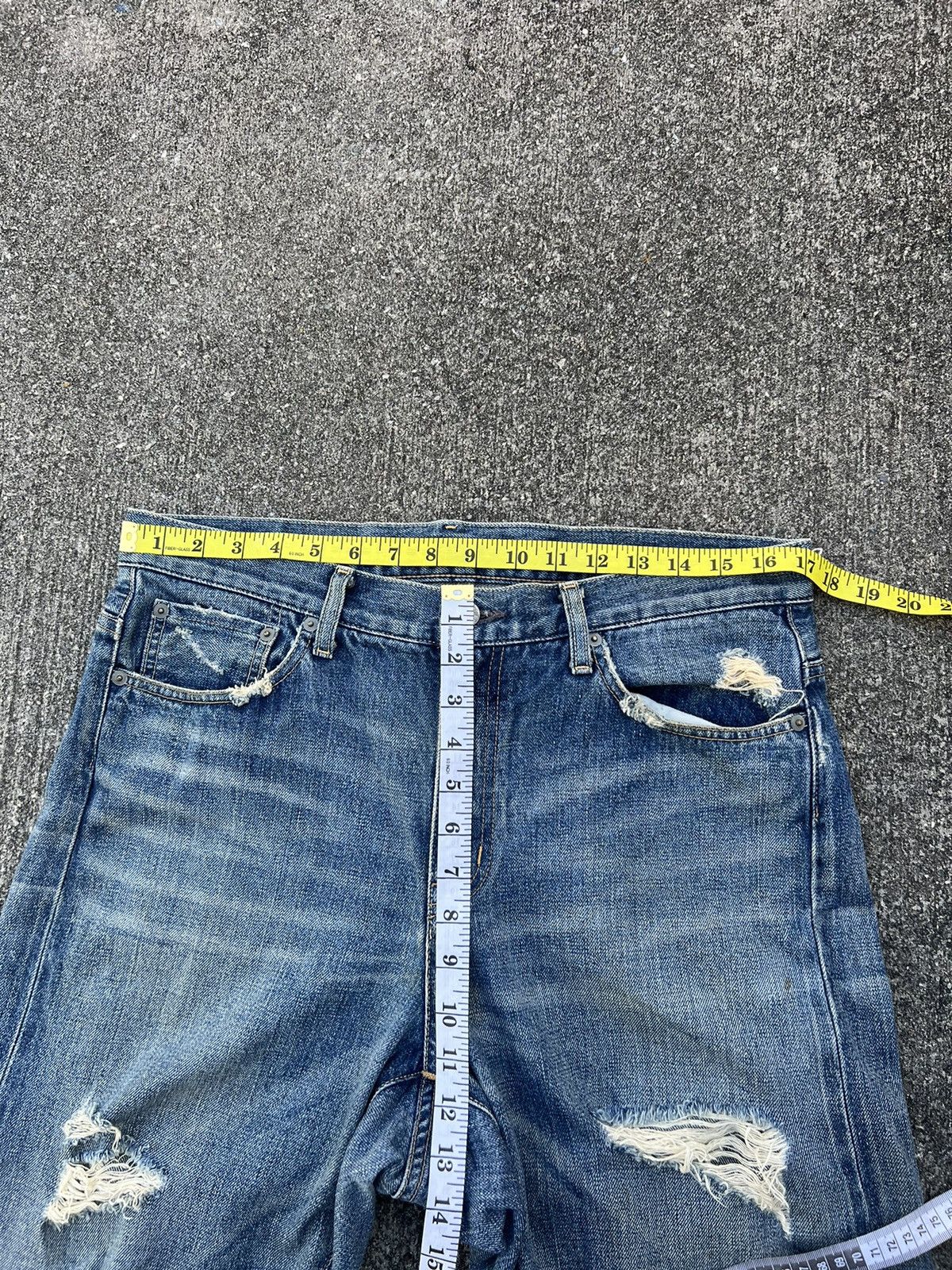 Whiz Limited Whiz Limited Japan Ripped Distress Denim Selvedge 